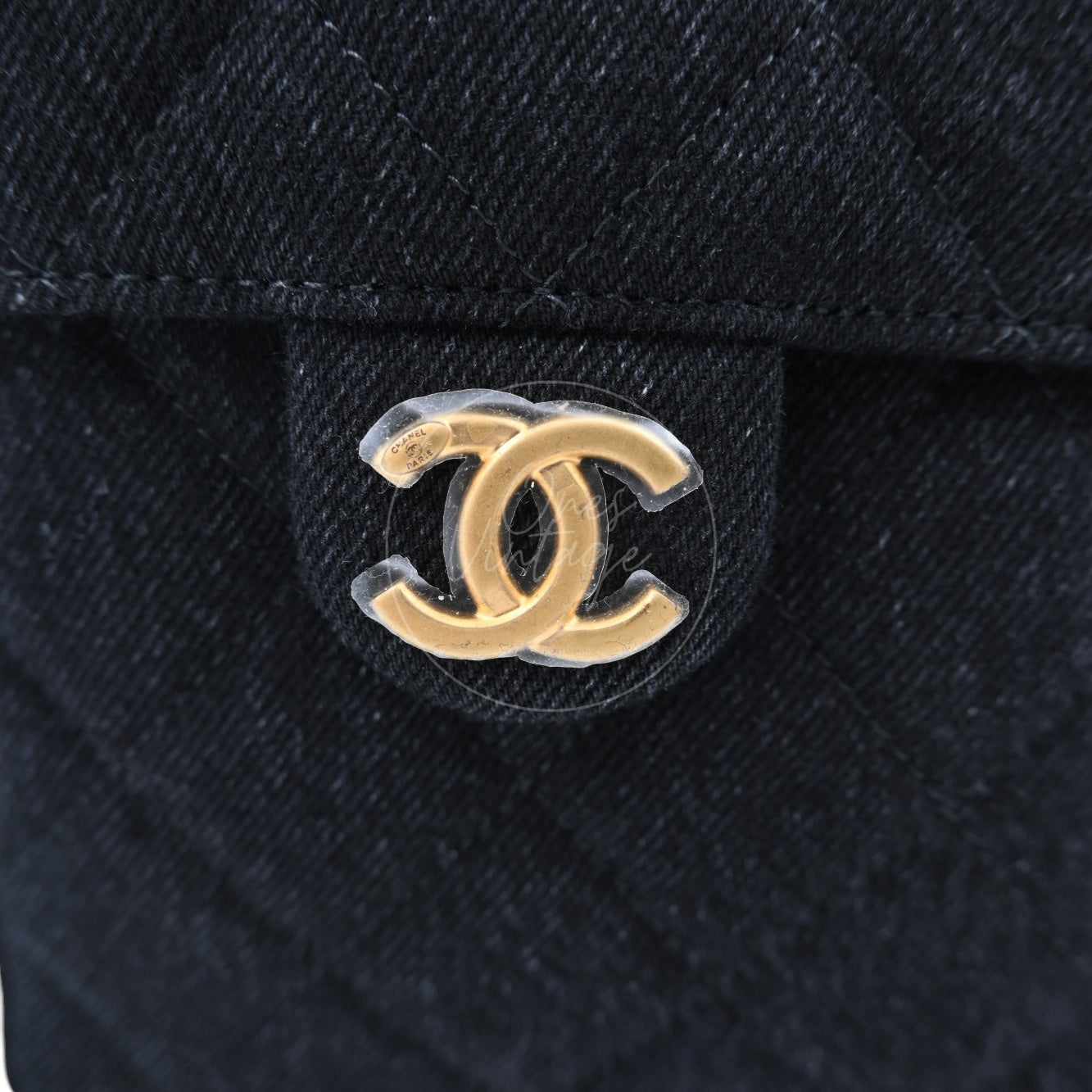 Chanel 25 Small Denim Dark Shoulder Bag GHW Black 2025