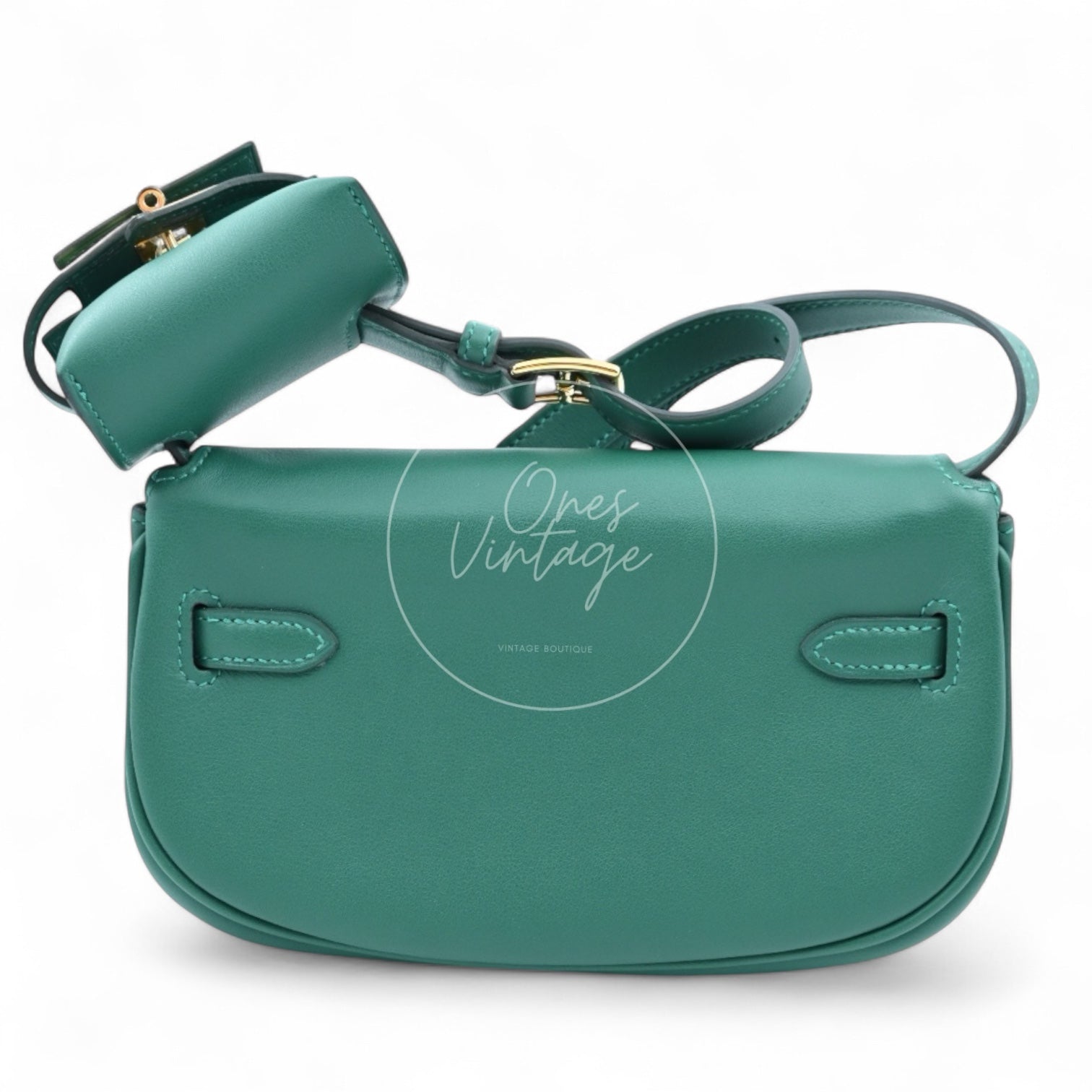 Hermes Kelly Moove Sweat GHW Vert Moyen Stamp W