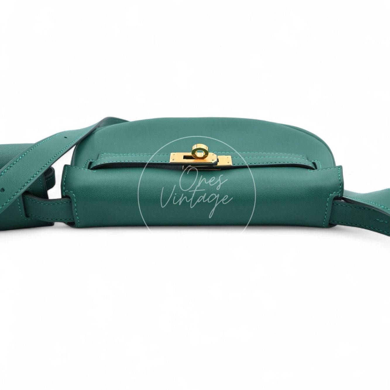 Hermes Kelly Moove Sweat GHW Vert Moyen Stamp W