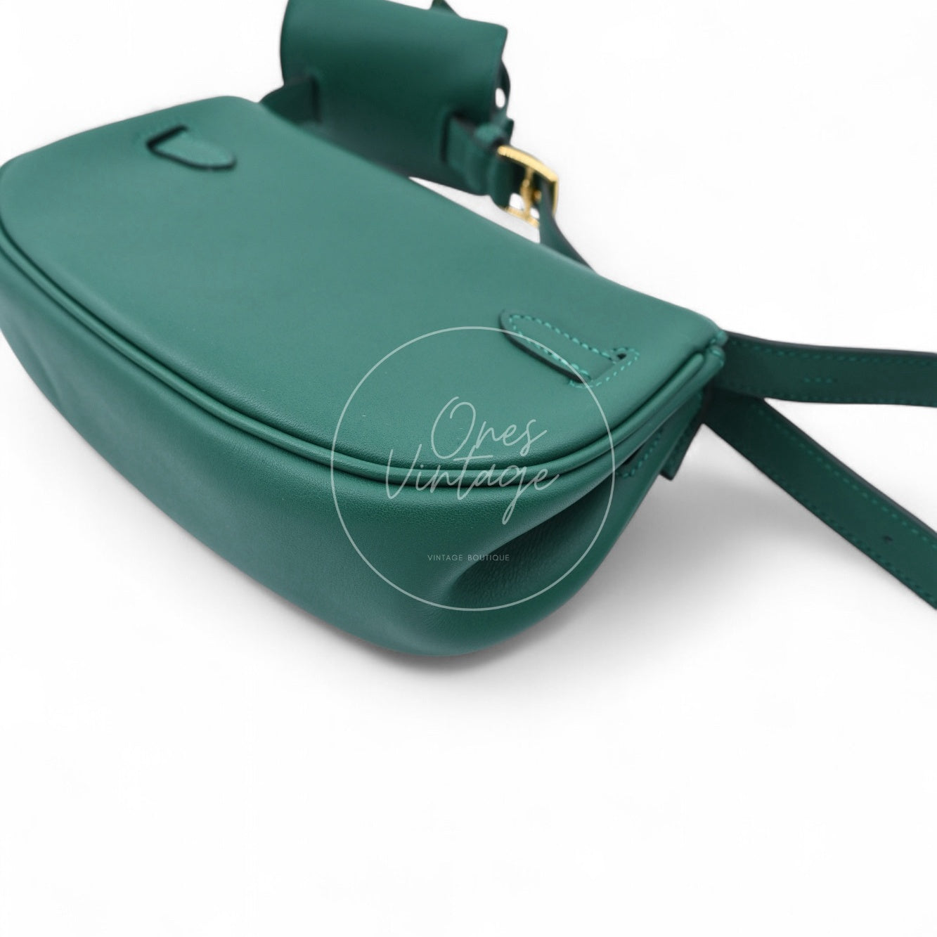 Hermes Kelly Moove Sweat GHW Vert Moyen Stamp W