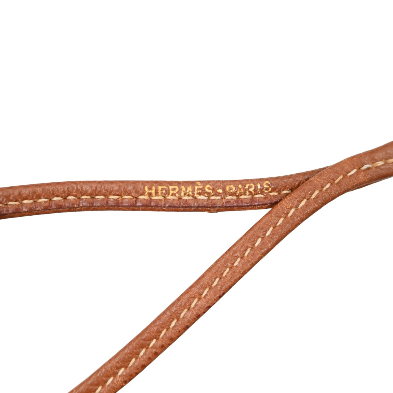 Hermes Wood Whistle Brown Necklace