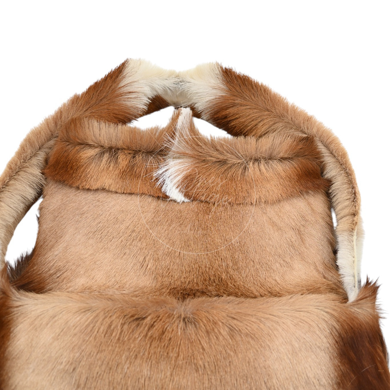 Fendi Mamma Baguette in Fur PHW Brown