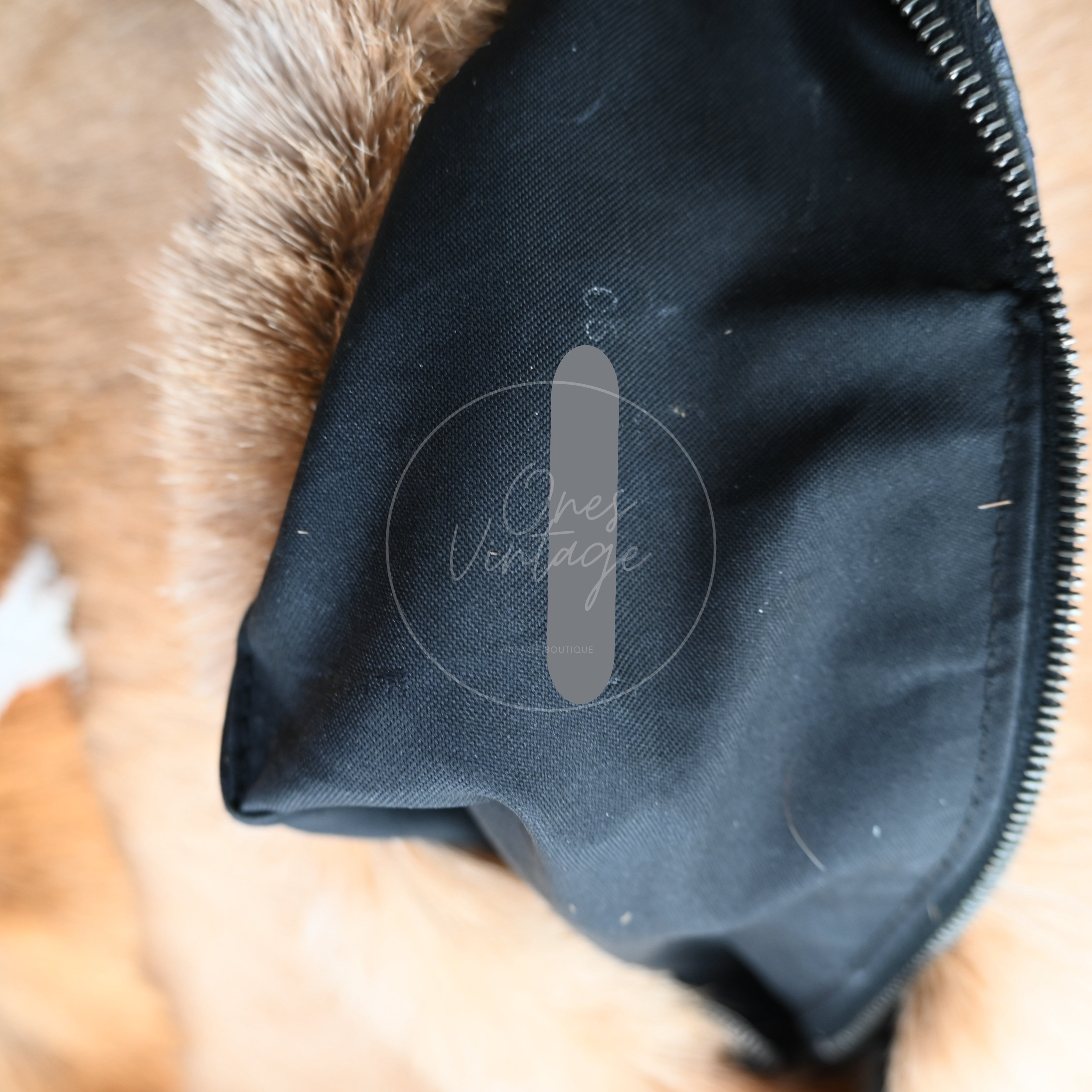 Fendi Mamma Baguette in Fur PHW Brown