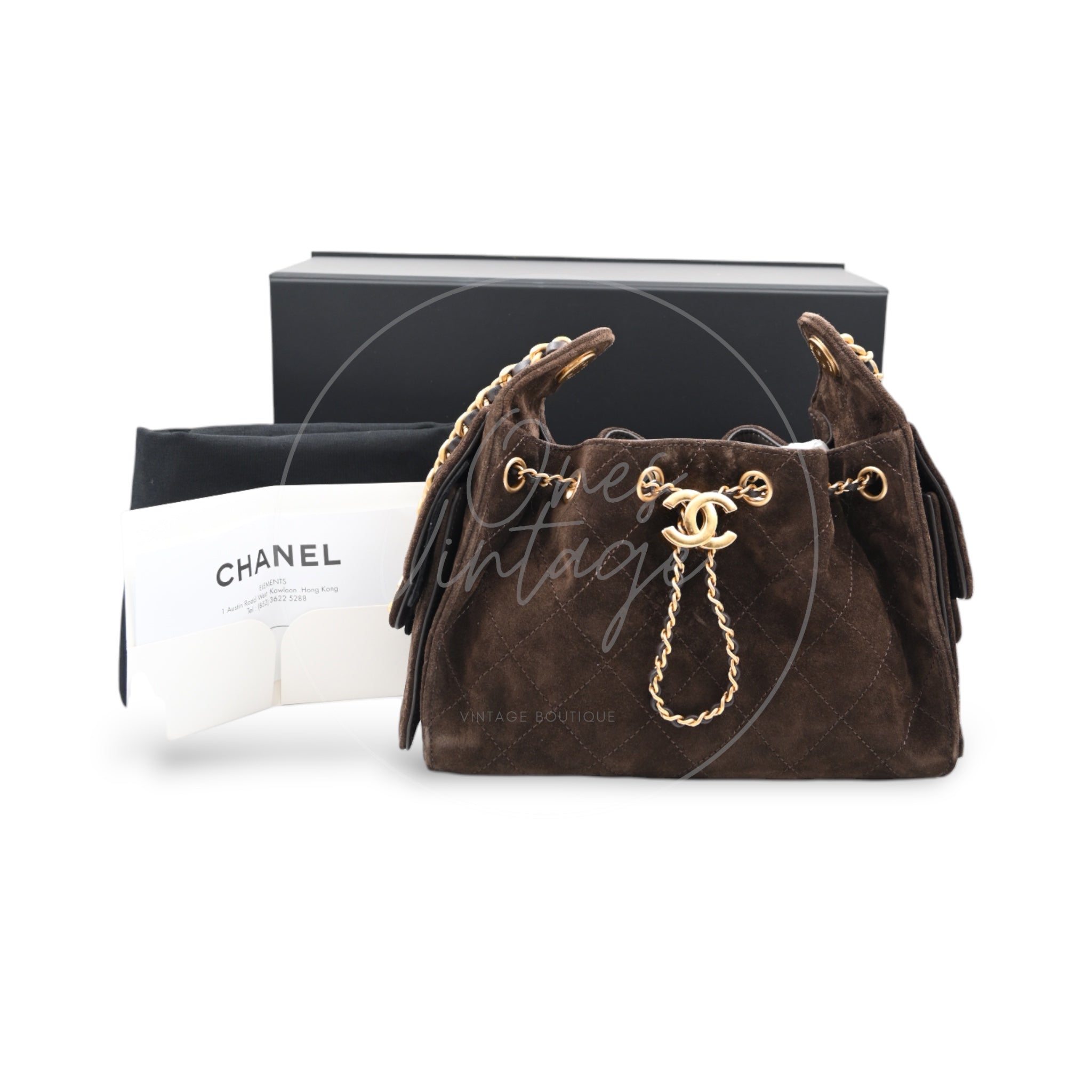 Chanel Mini 25 Bag Suede Calfskin & Gold-tone Metal Handbag GHW Dark Brown 2025/26