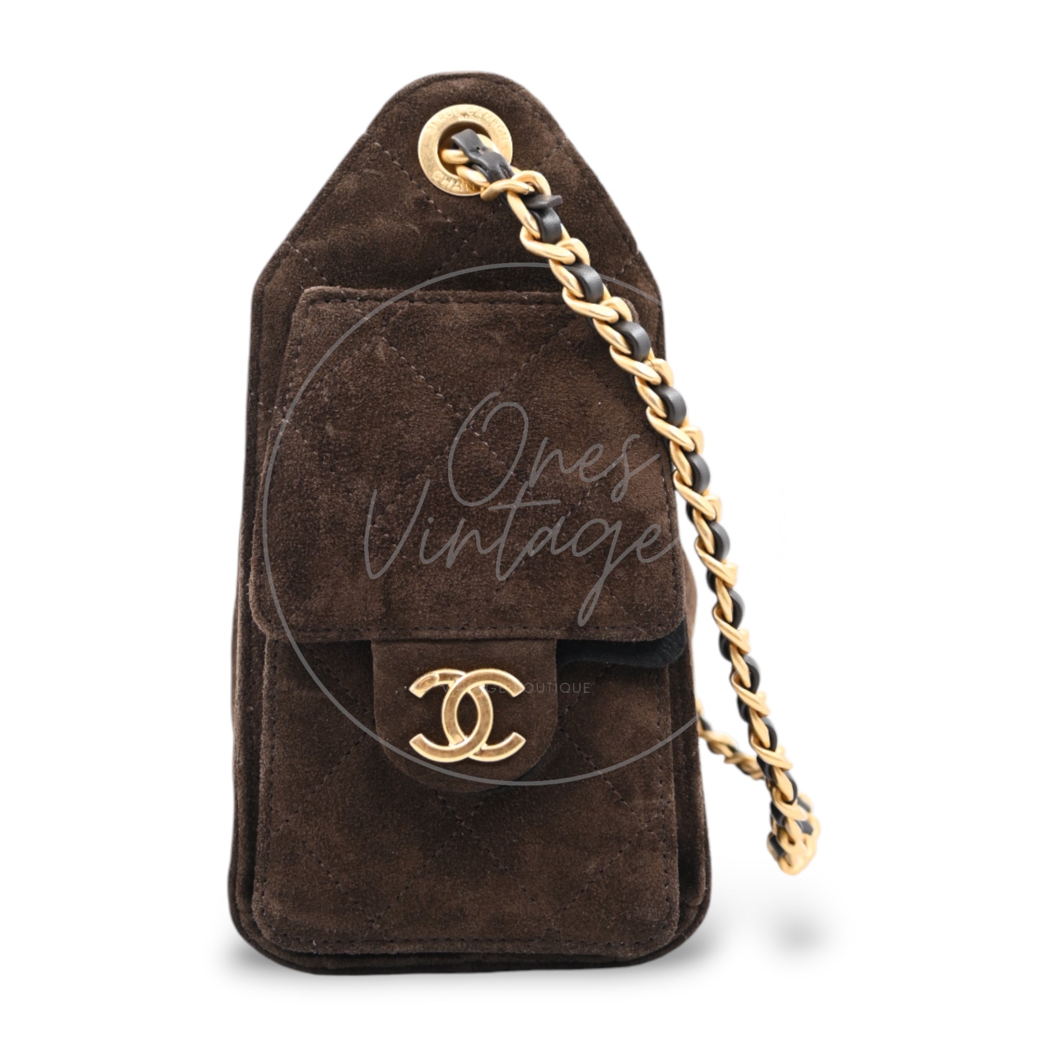 Chanel Mini 25 Bag Suede Calfskin & Gold-tone Metal Handbag GHW Dark Brown 2025/26