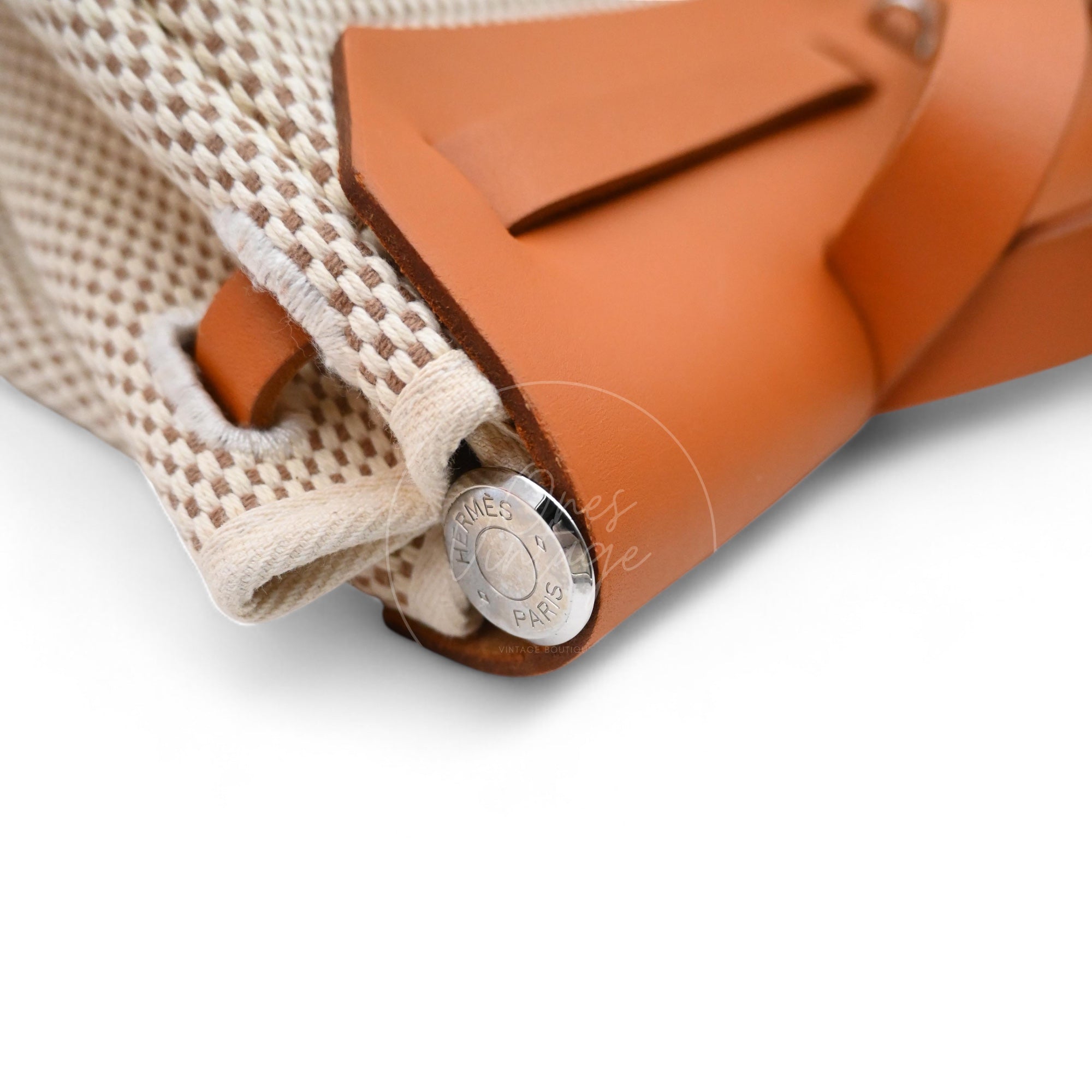 Hermes Herbag Zip 31 Vache Hunter/ Criss Viking PHW Beige Natural Square G