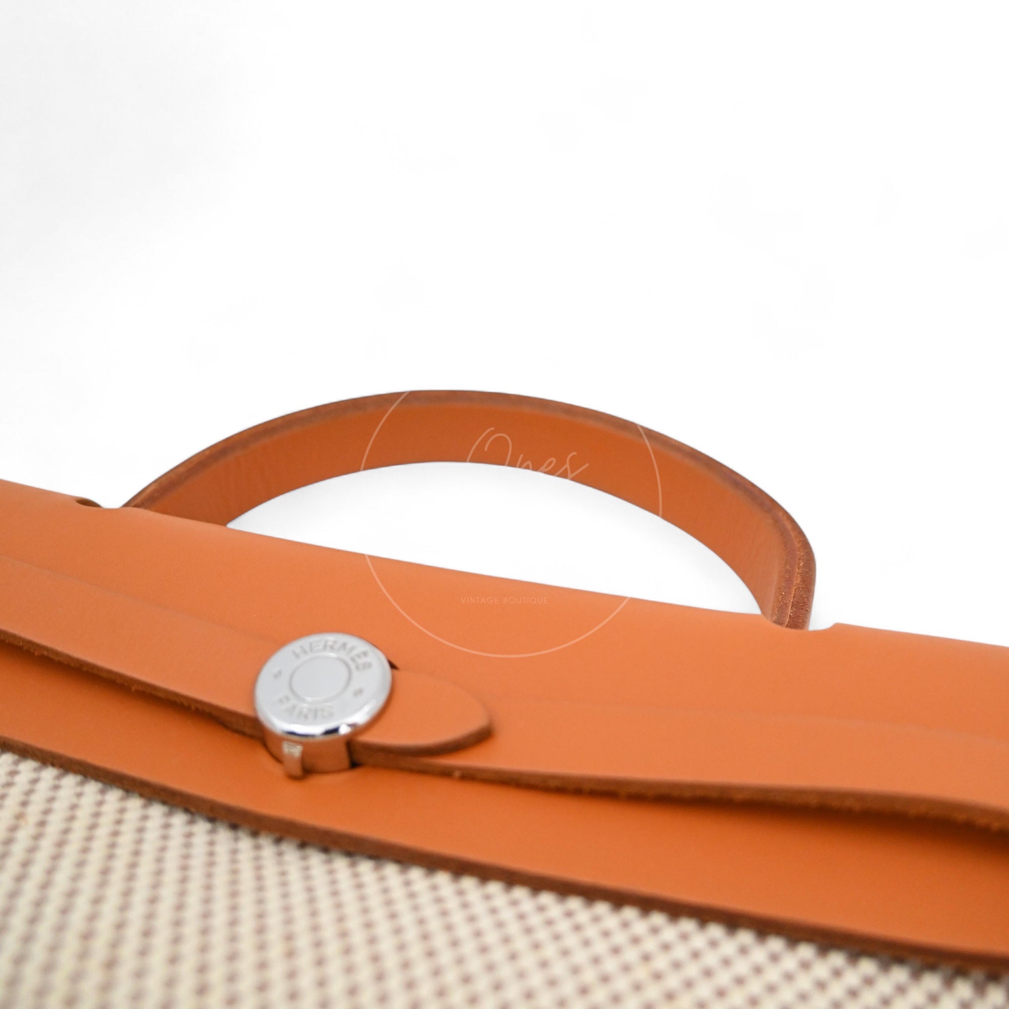 Hermes Herbag Zip 31 Vache Hunter/ Criss Viking PHW Beige Natural Square G