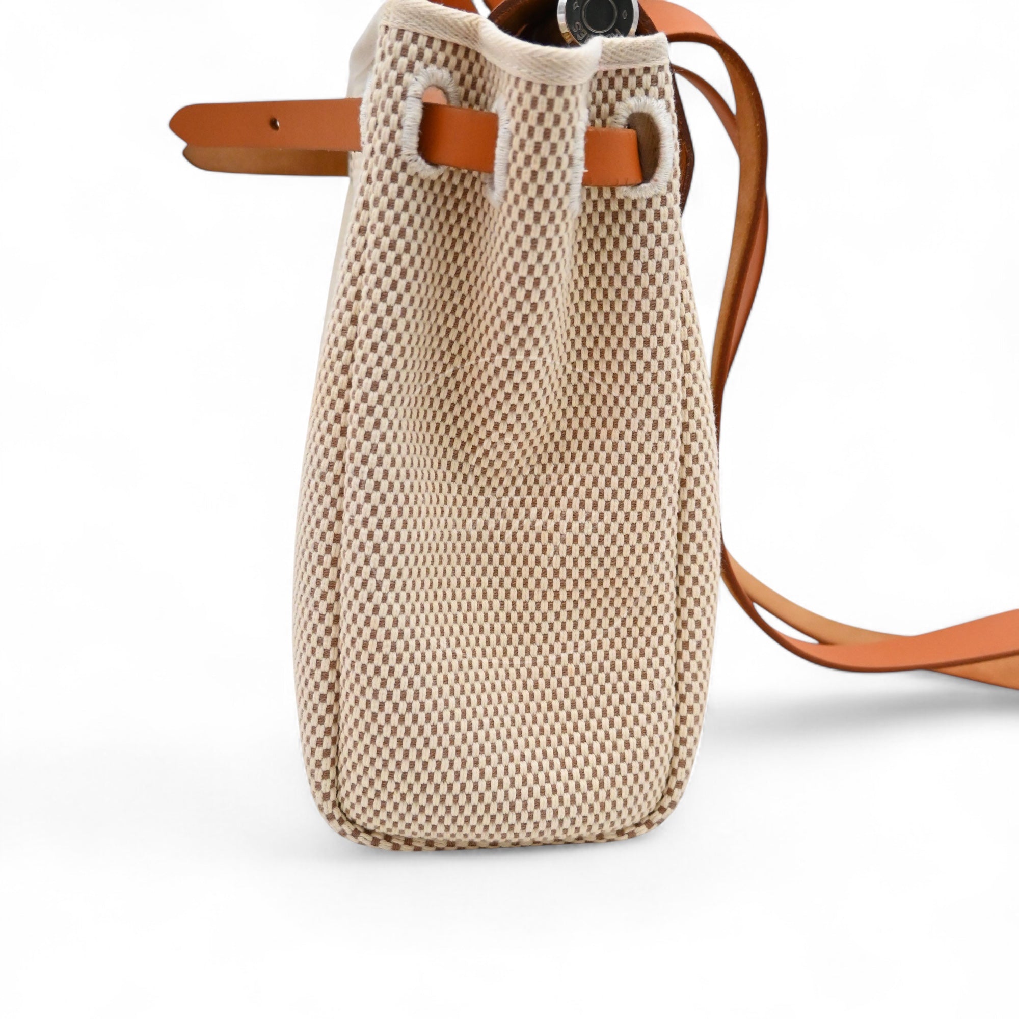 Hermes Herbag Zip 31 Vache Hunter/ Criss Viking PHW Beige Natural Square G
