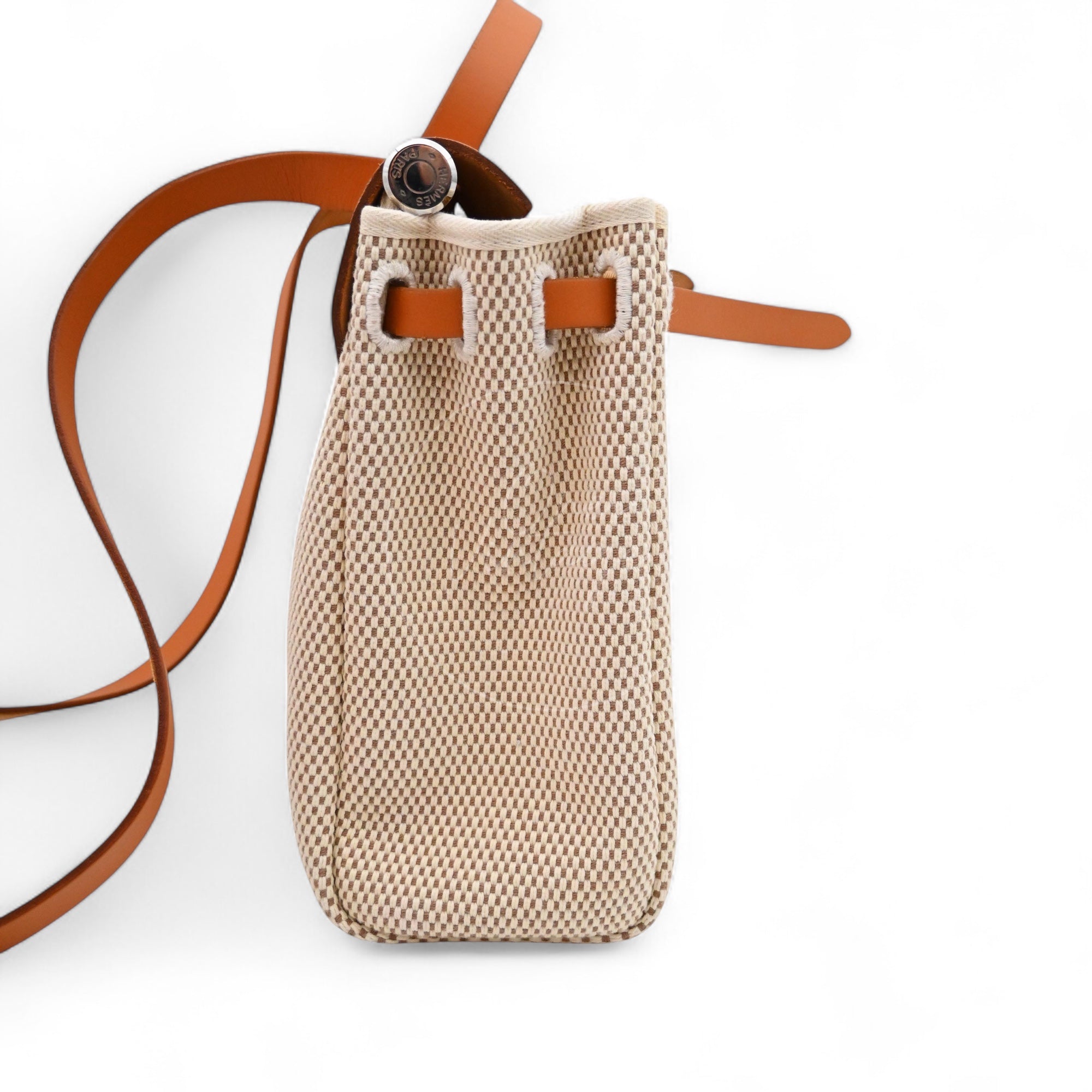 Hermes Herbag Zip 31 Vache Hunter/ Criss Viking PHW Beige Natural Square G