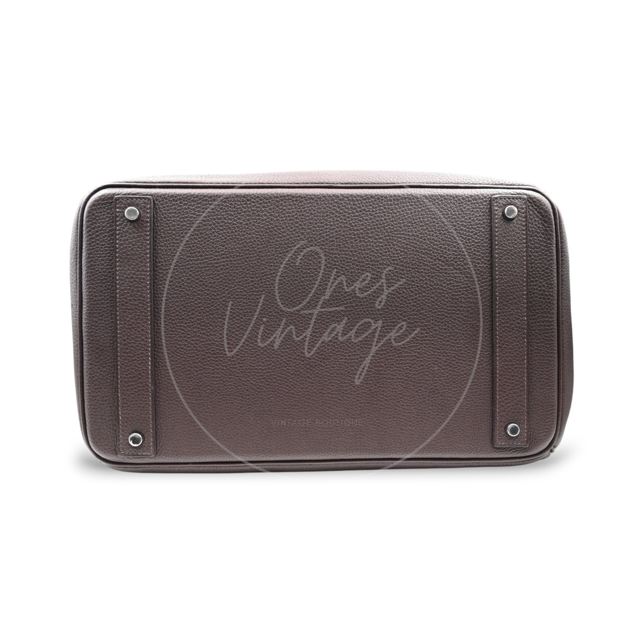 Hermes HAC 40 PHW Havane Square O