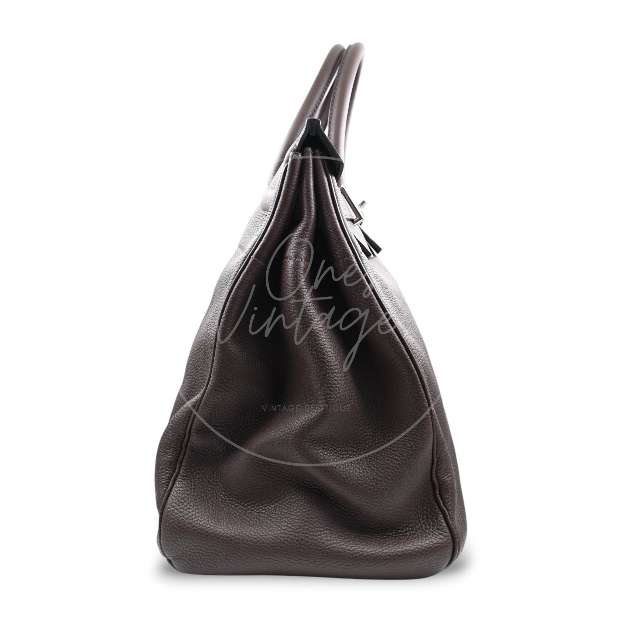 Hermes HAC 40 PHW Havane Square O