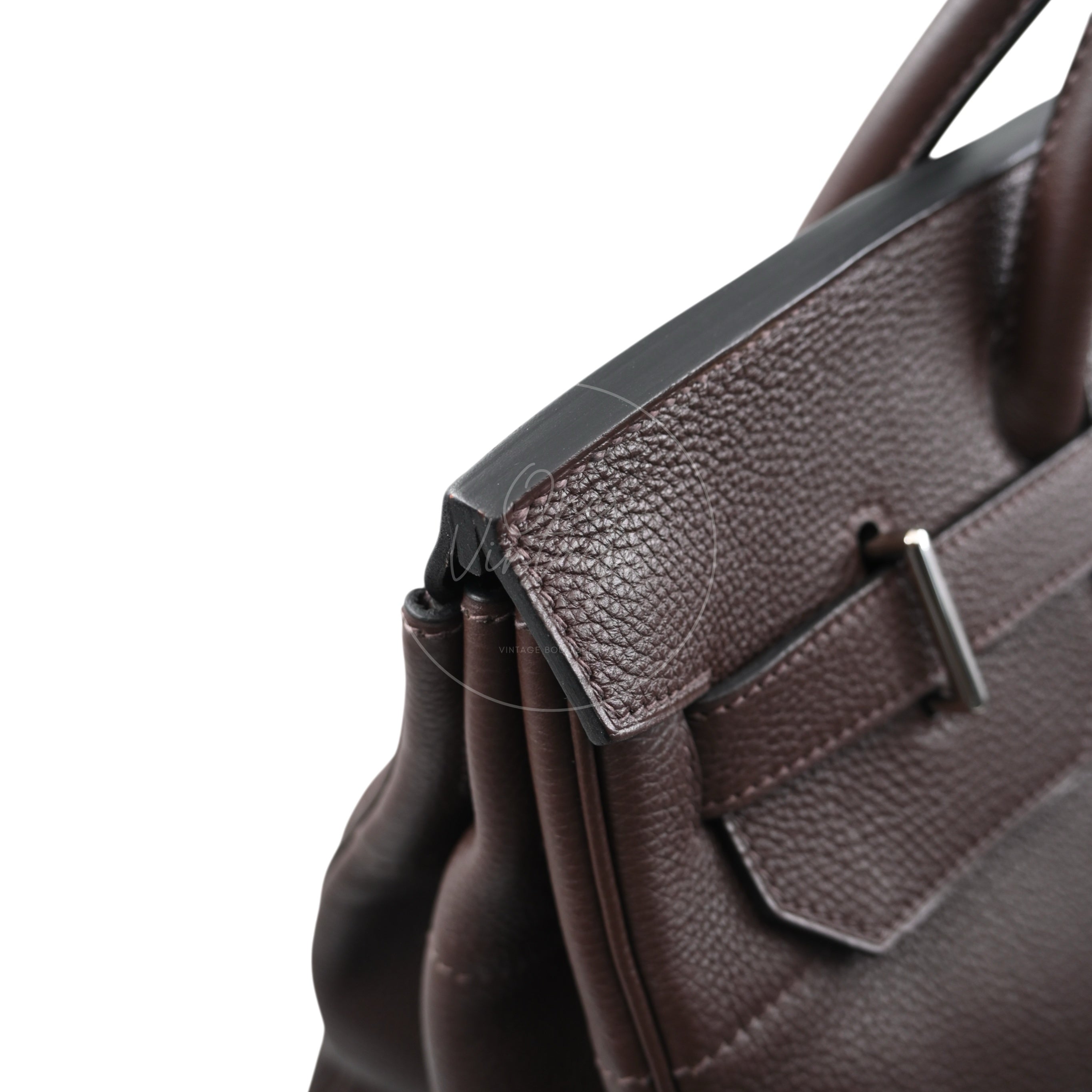 Hermes HAC 40 PHW Havane Square O