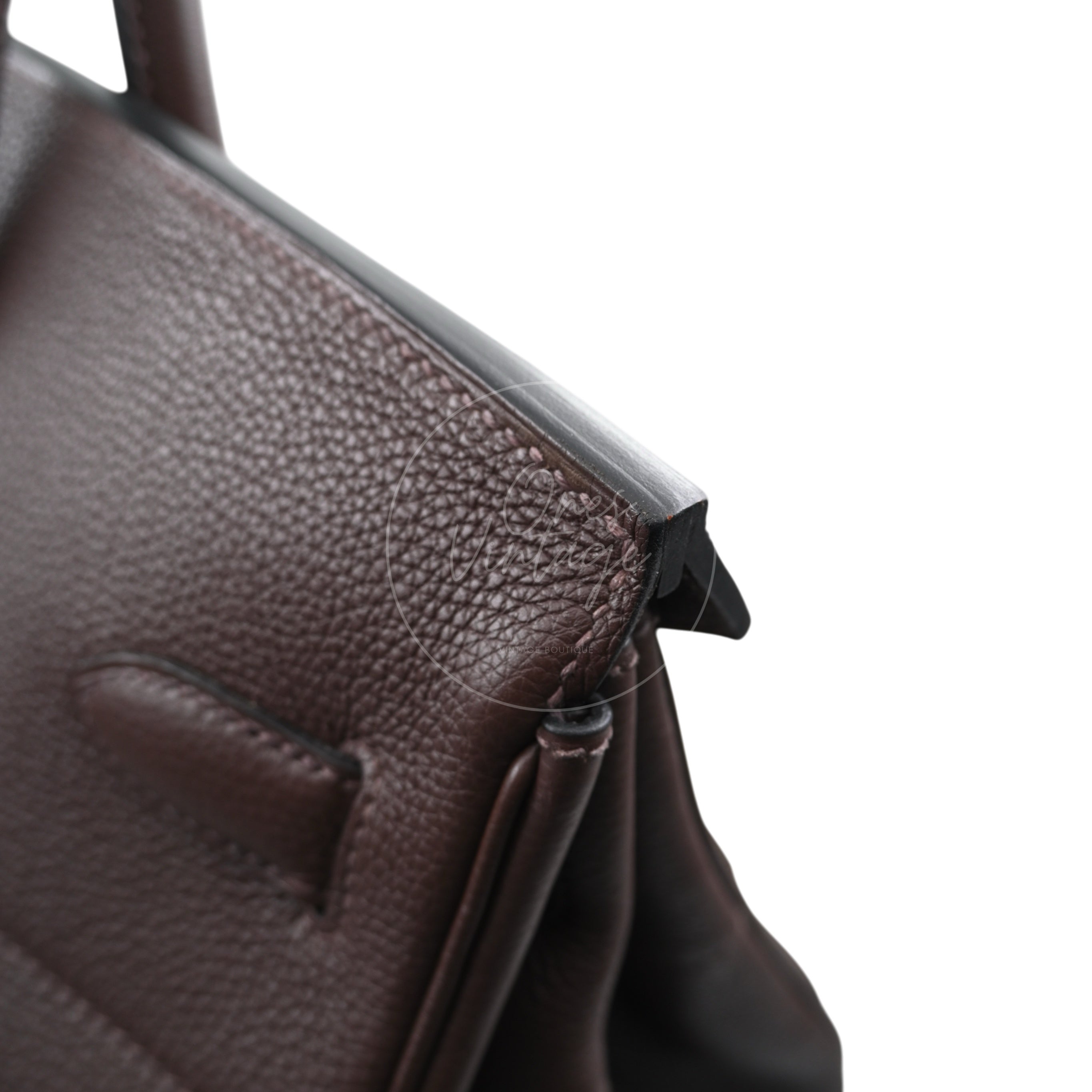 Hermes HAC 40 PHW Havane Square O