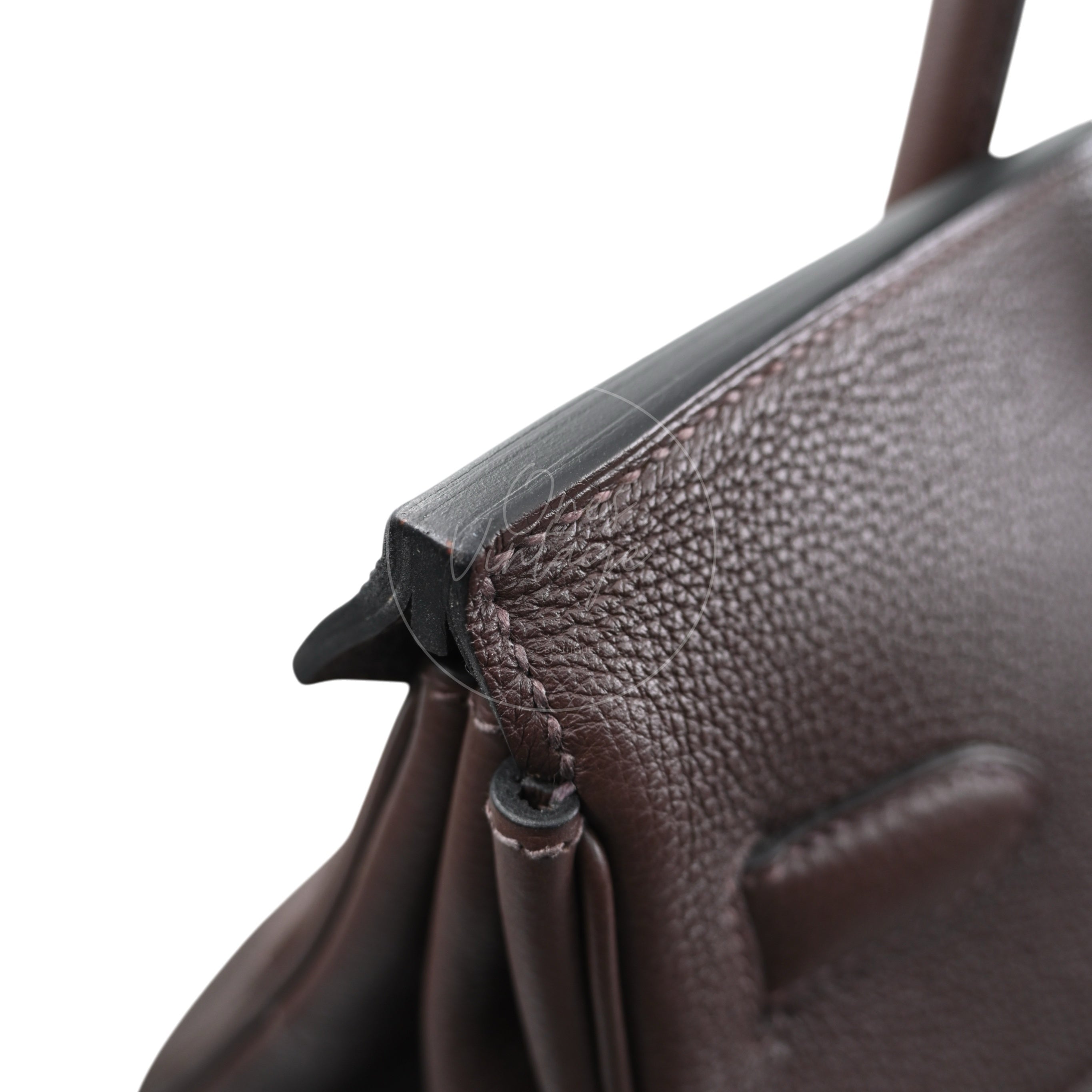 Hermes HAC 40 PHW Havane Square O