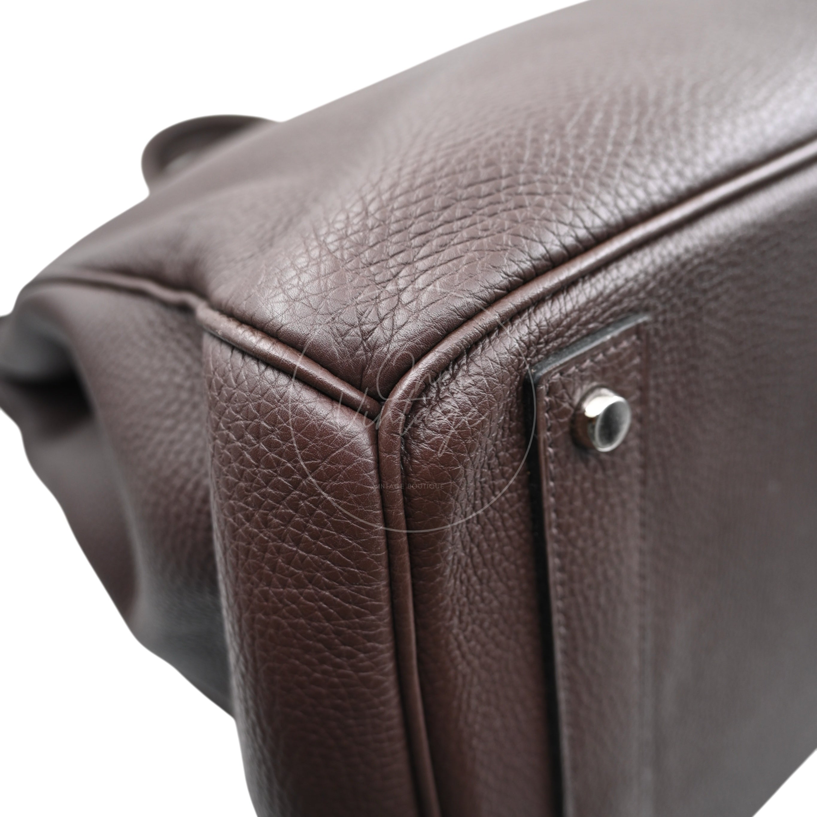Hermes HAC 40 PHW Havane Square O