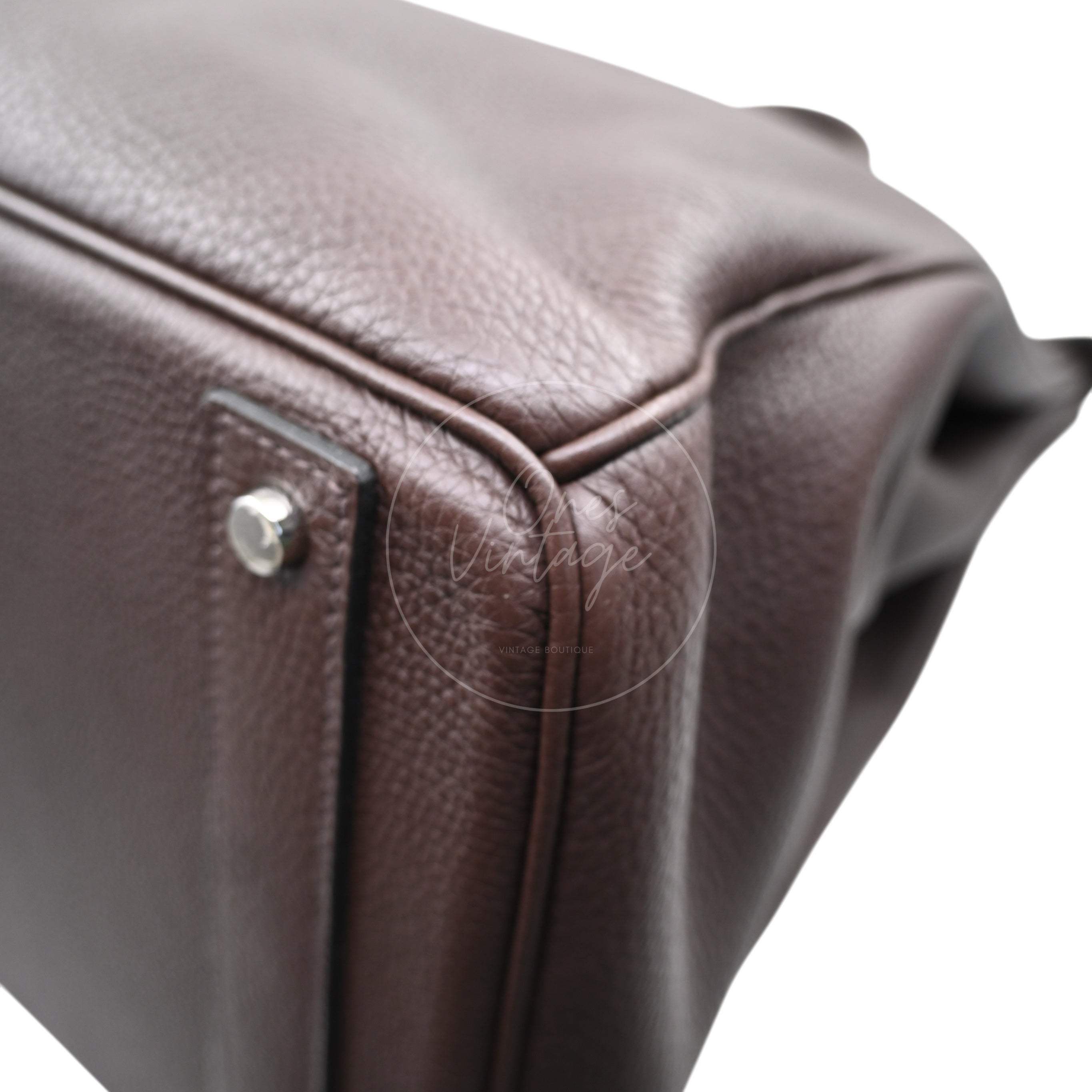 Hermes HAC 40 PHW Havane Square O