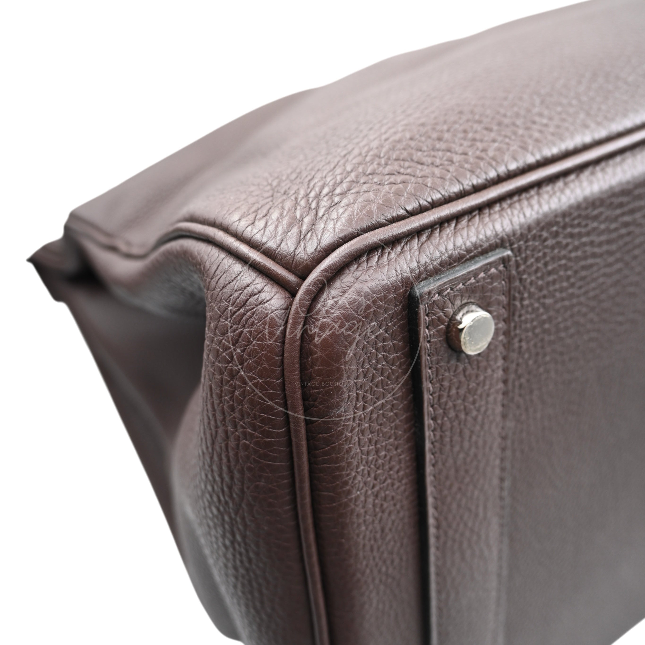 Hermes HAC 40 PHW Havane Square O