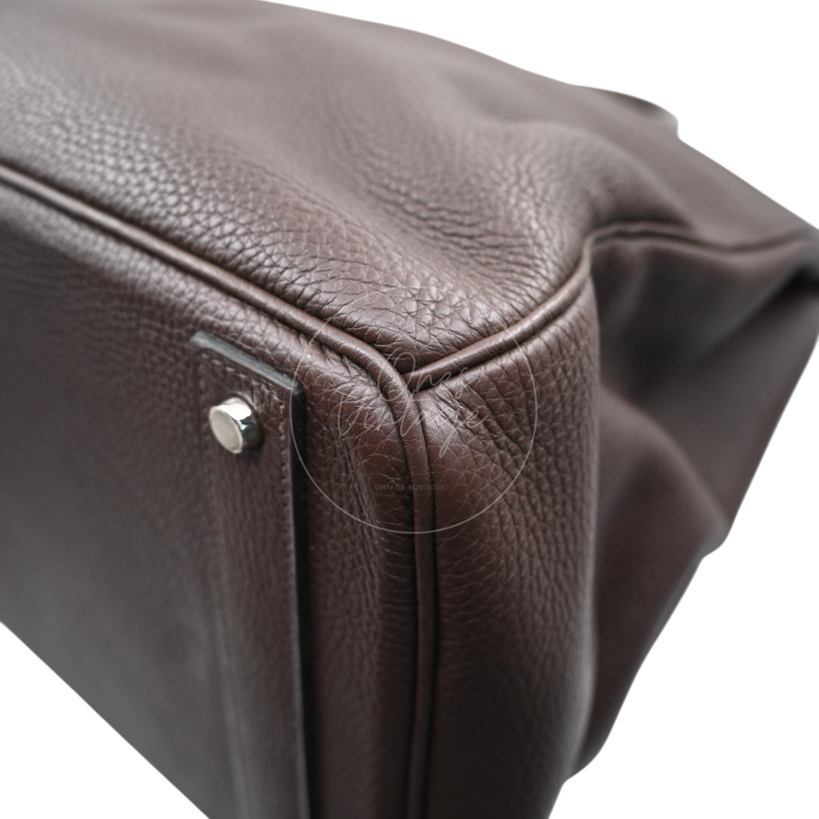 Hermes HAC 40 PHW Havane Square O