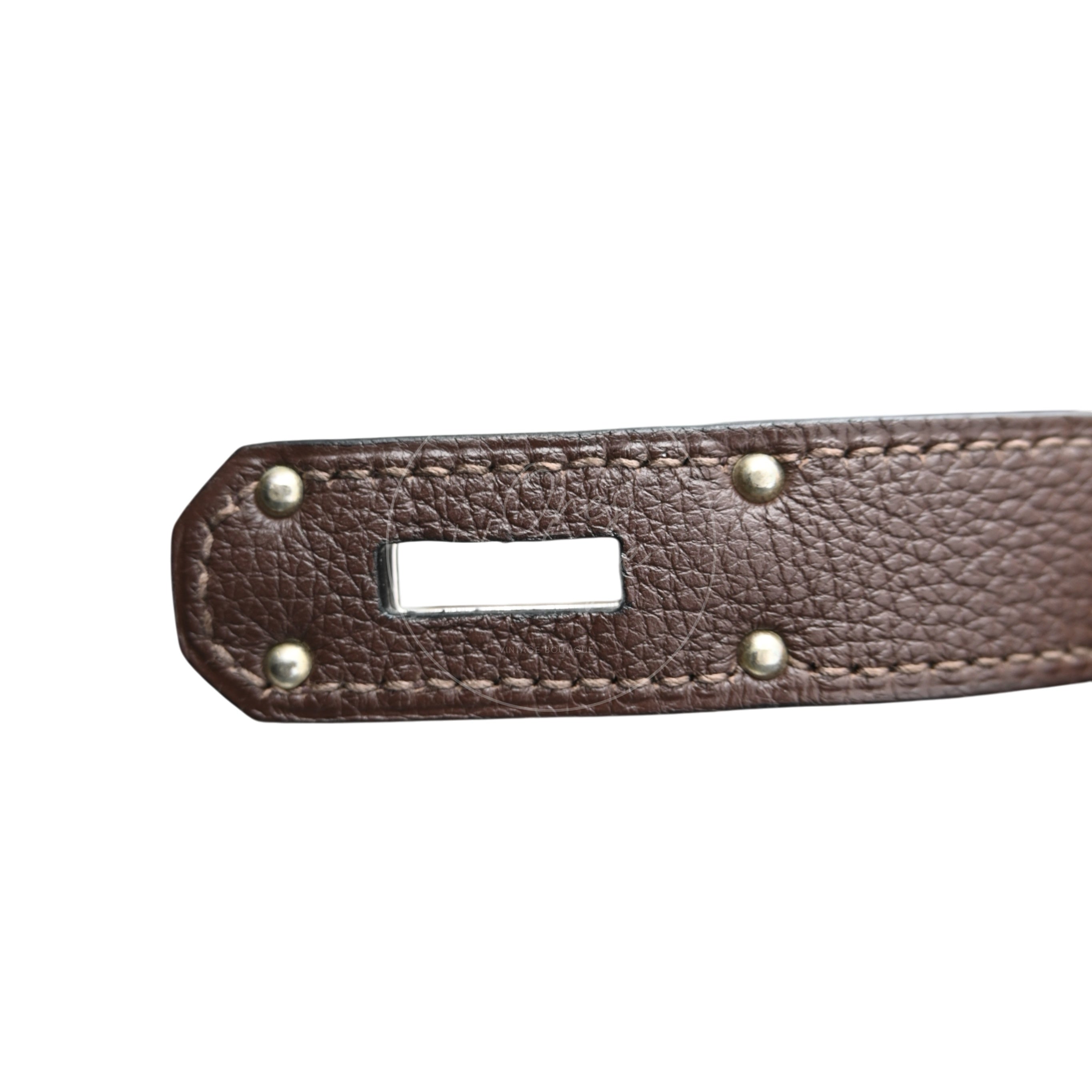 Hermes HAC 40 PHW Havane Square O
