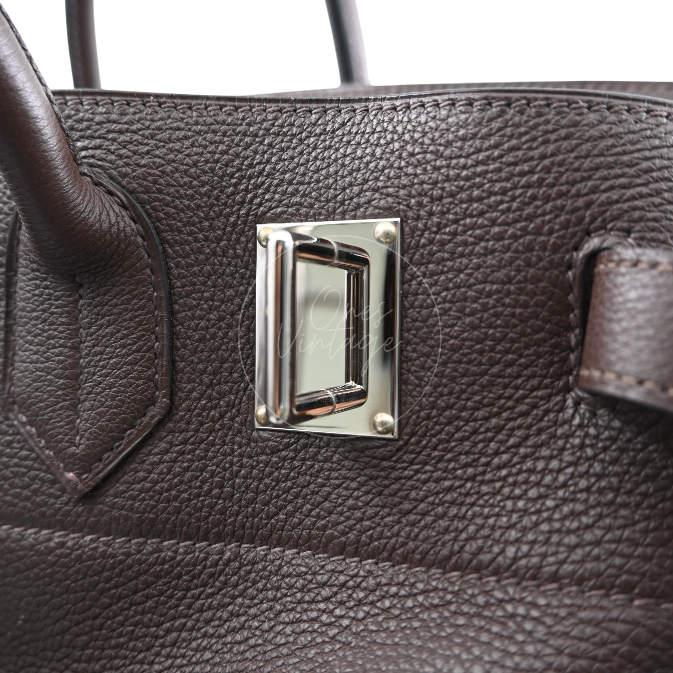 Hermes HAC 40 PHW Havane Square O