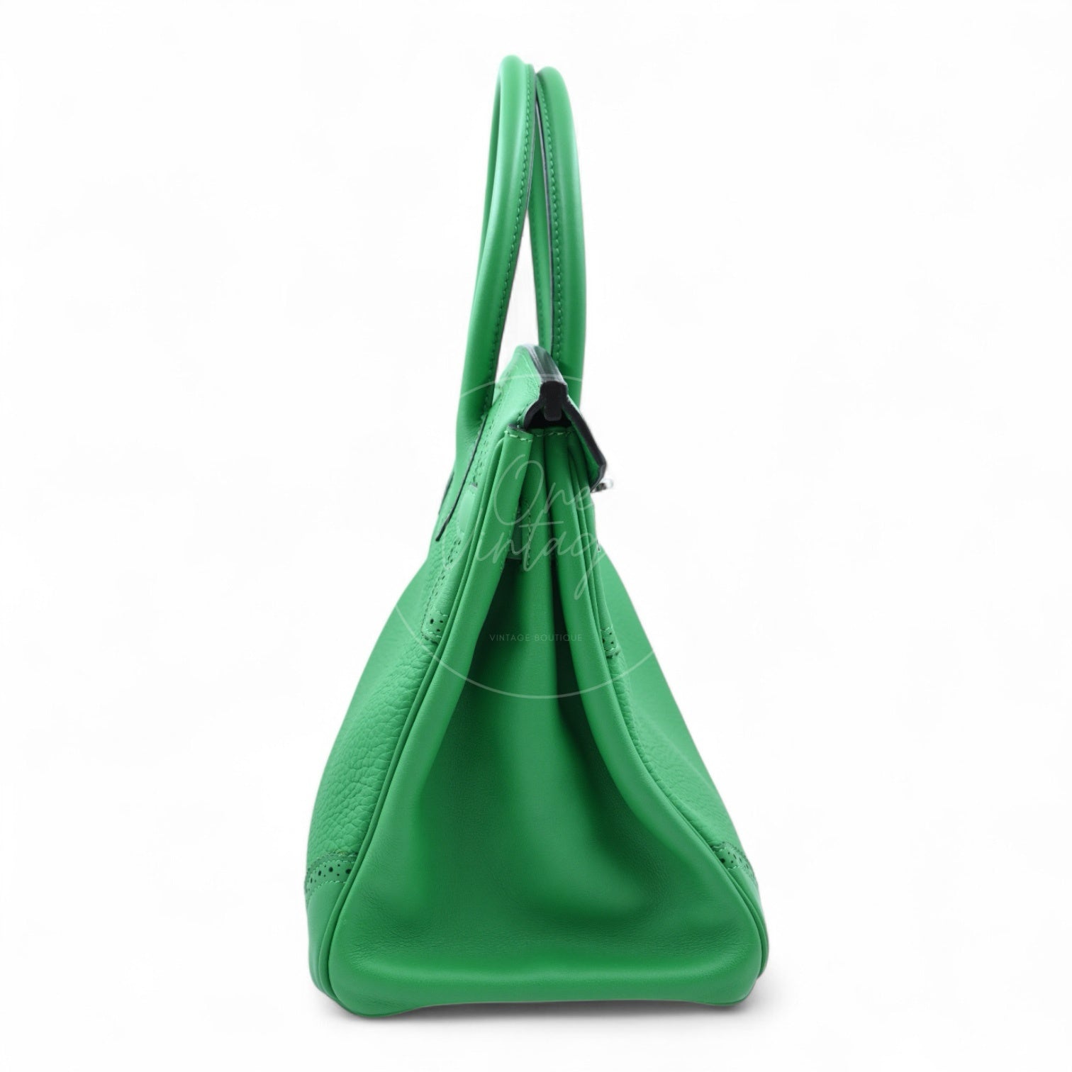 Hermes Birkin 30 Lace Collection PHW Green Stamp T