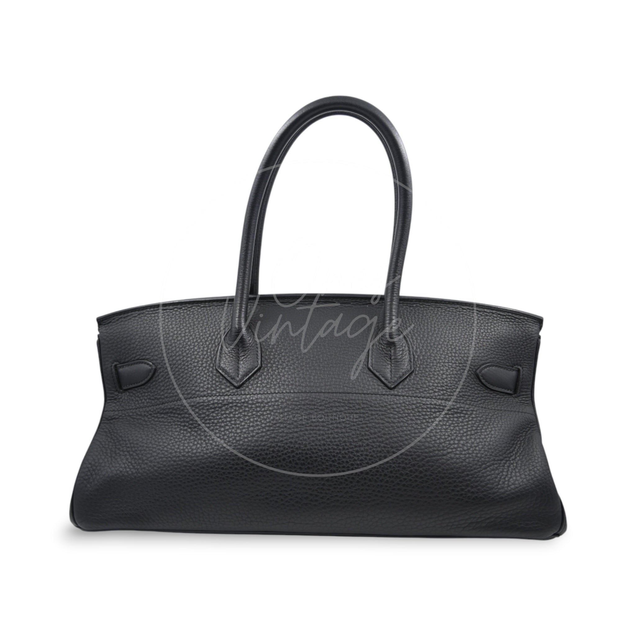 Hermes Birkin Shoulder PHW Black Square J