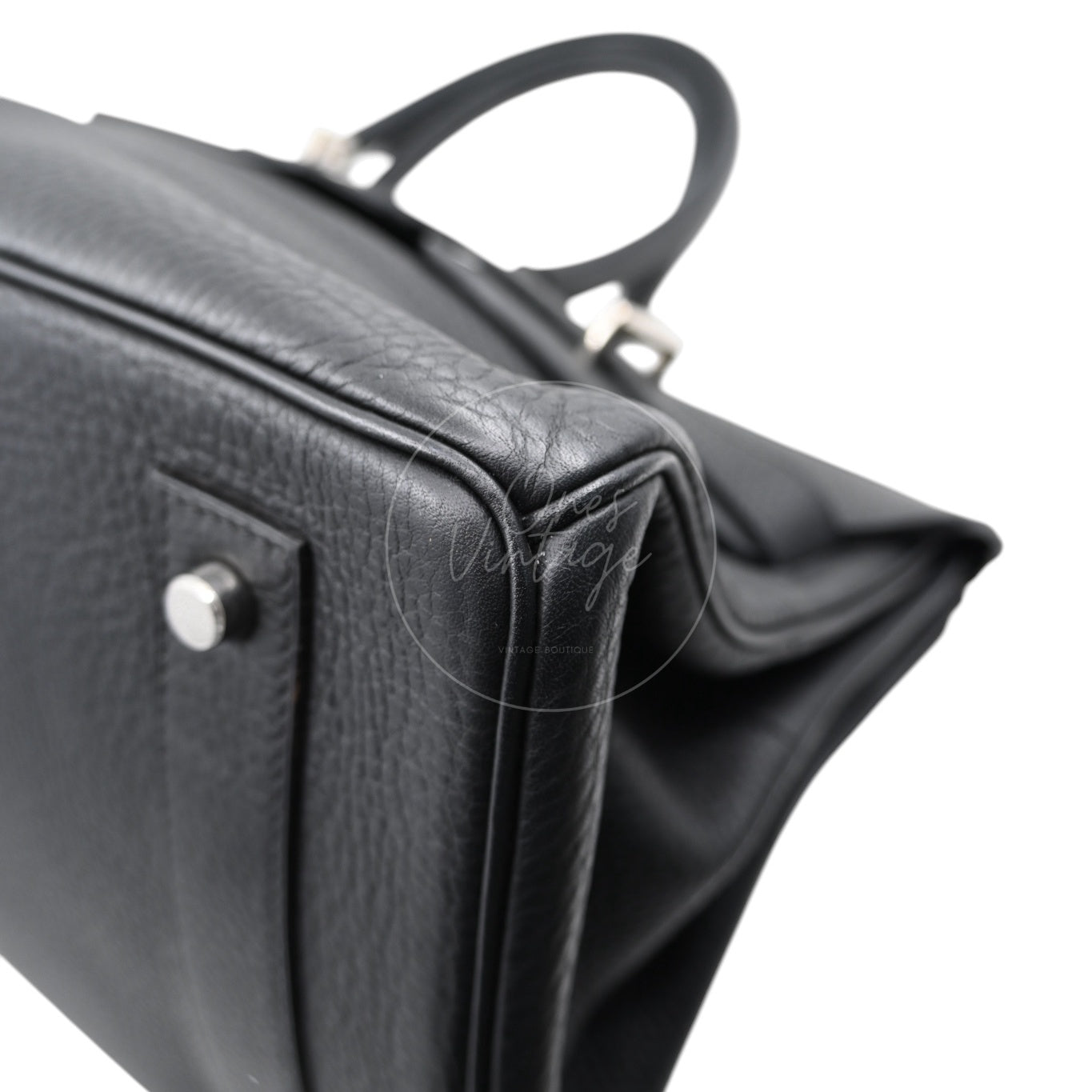 Hermes Birkin Shoulder PHW Black Square J
