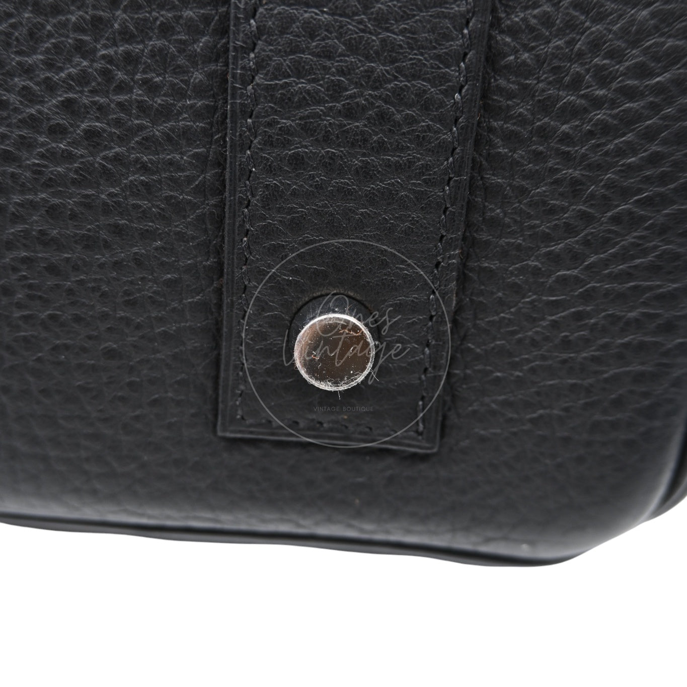 Hermes Birkin Shoulder PHW Black Square J