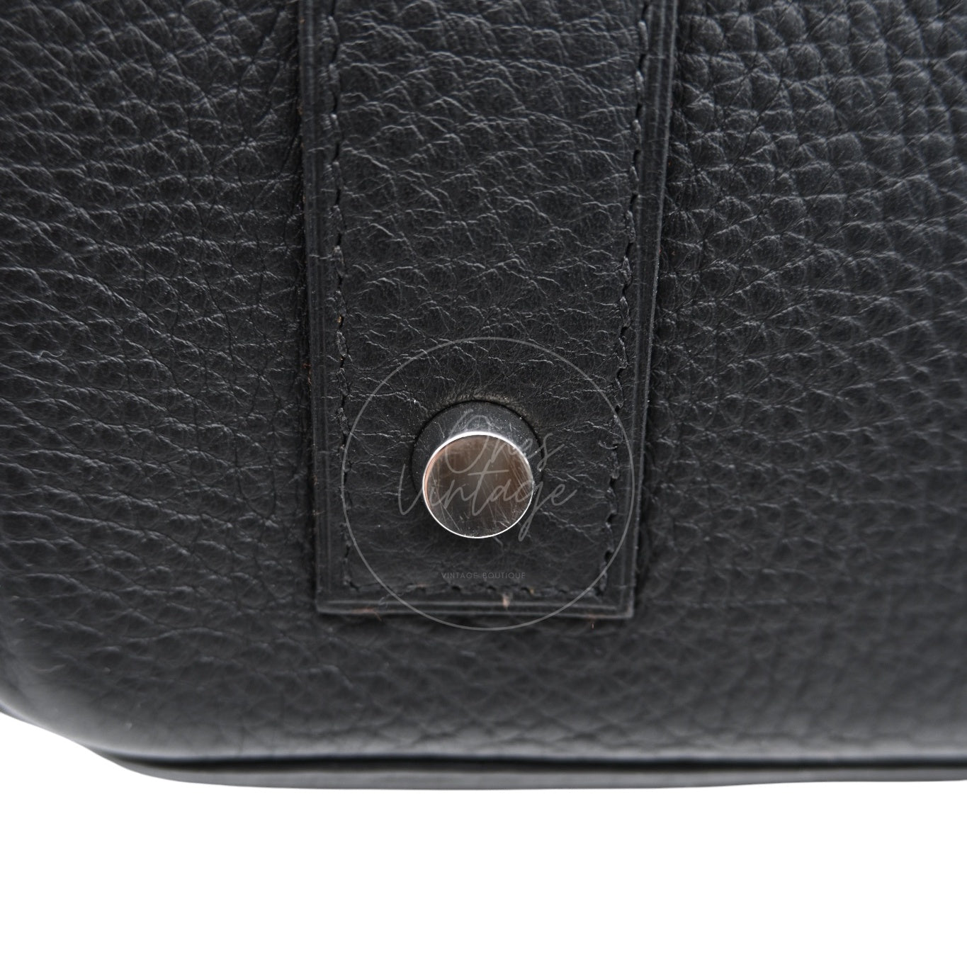 Hermes Birkin Shoulder PHW Black Square J
