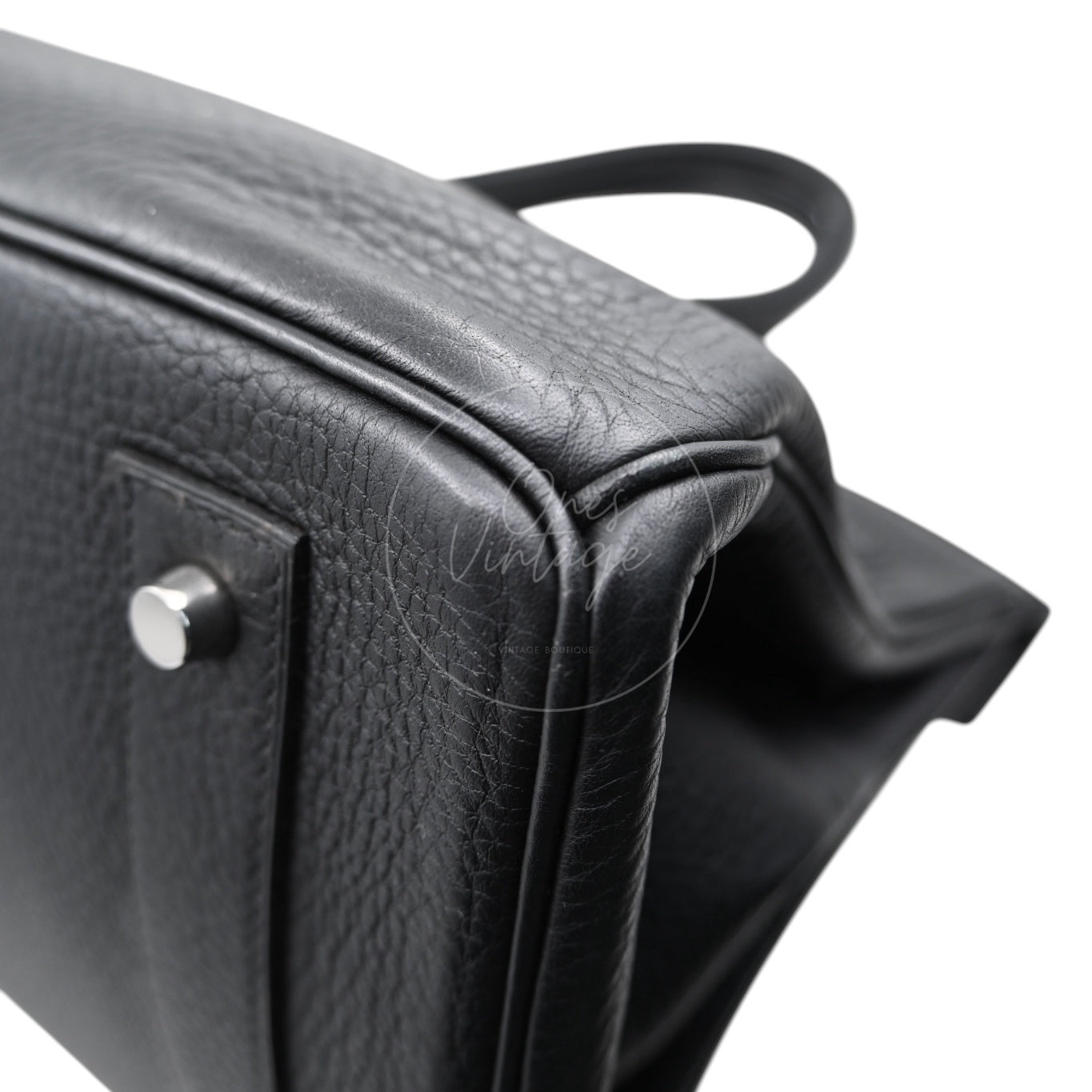 Hermes Birkin Shoulder PHW Black Square J