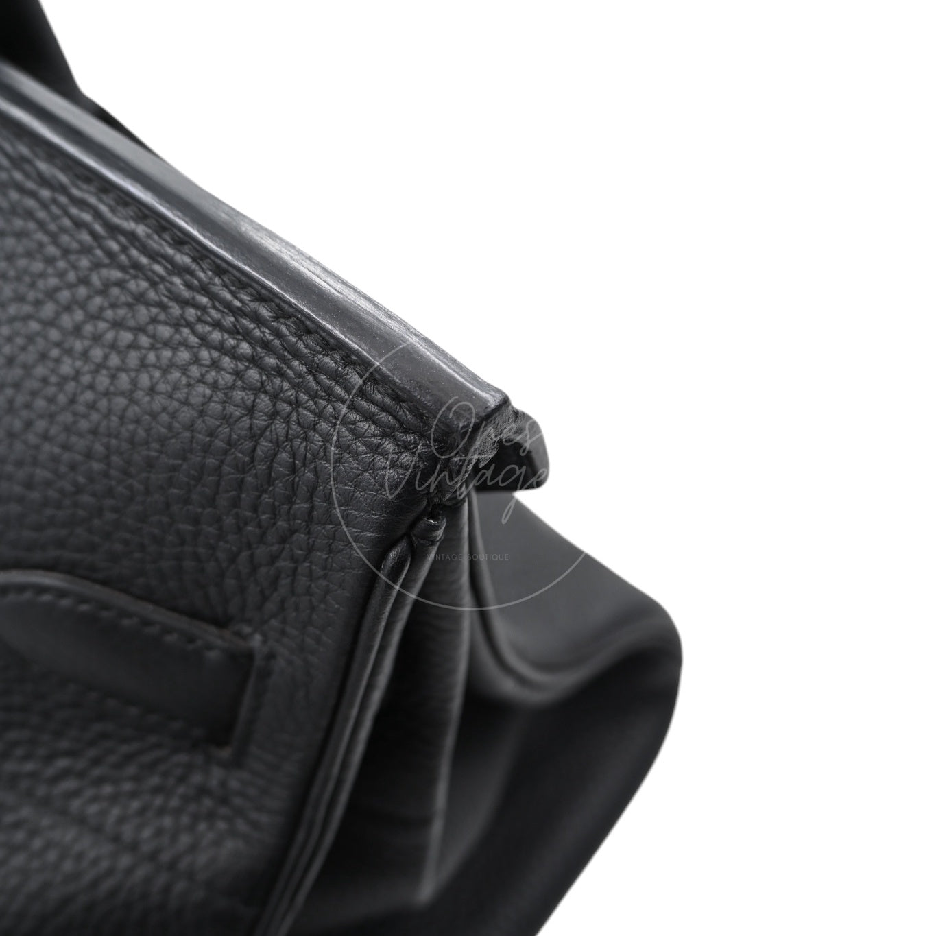 Hermes Birkin Shoulder PHW Black Square J