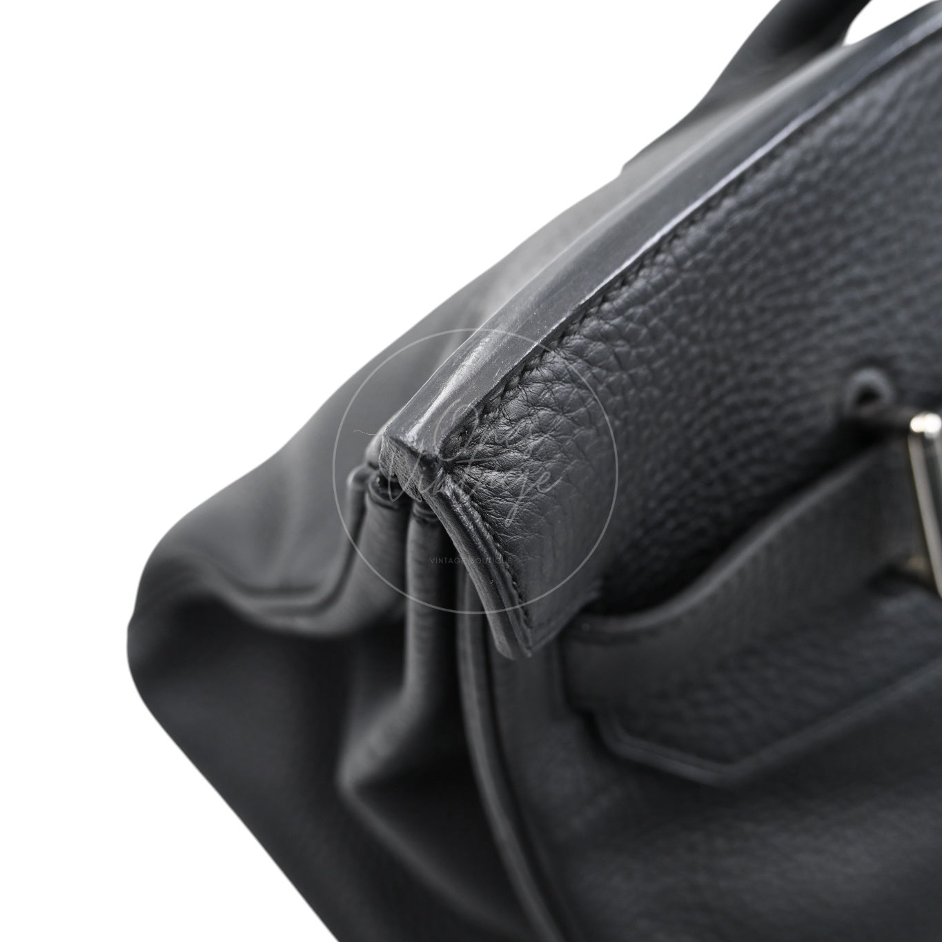 Hermes Birkin Shoulder PHW Black Square J