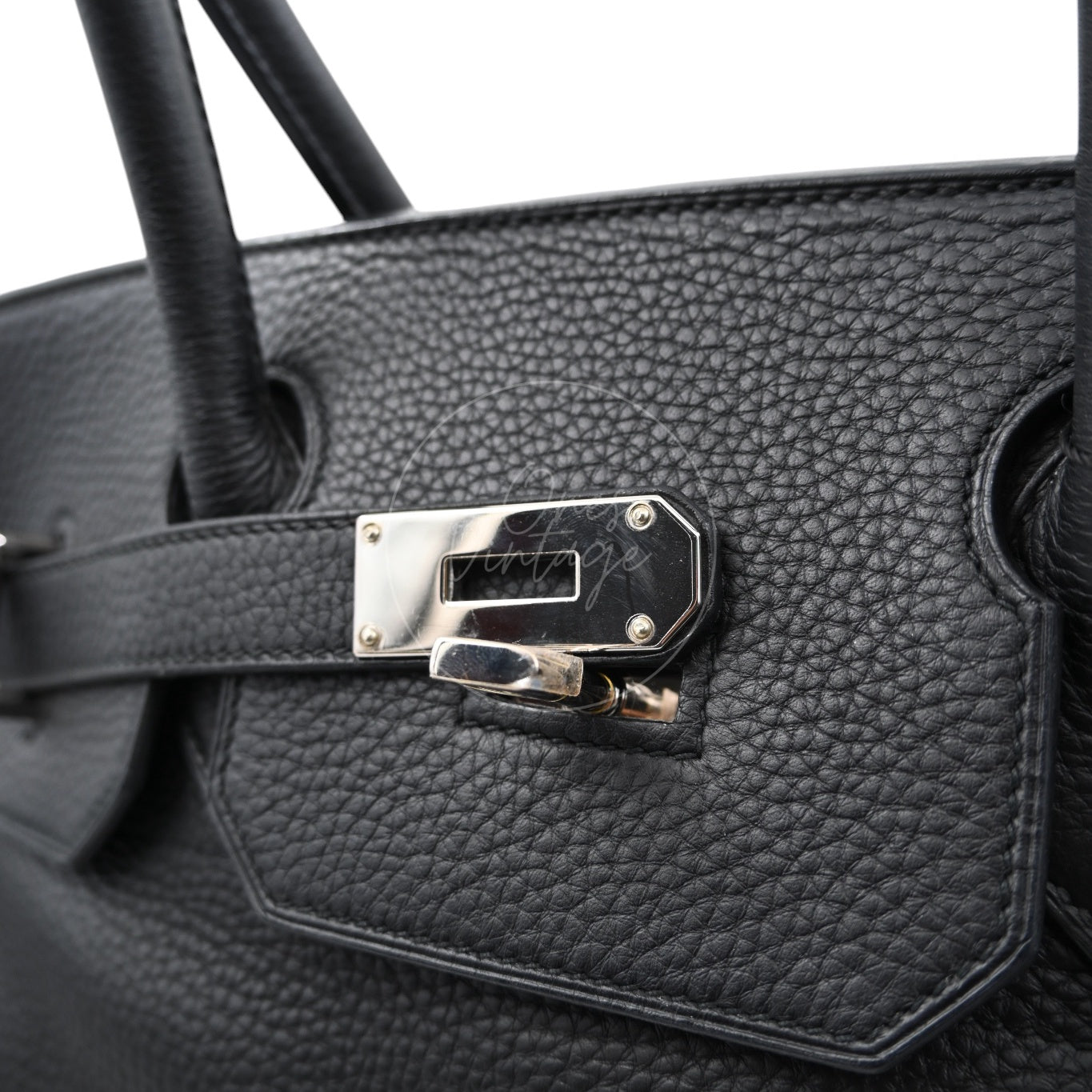 Hermes Birkin Shoulder PHW Black Square J