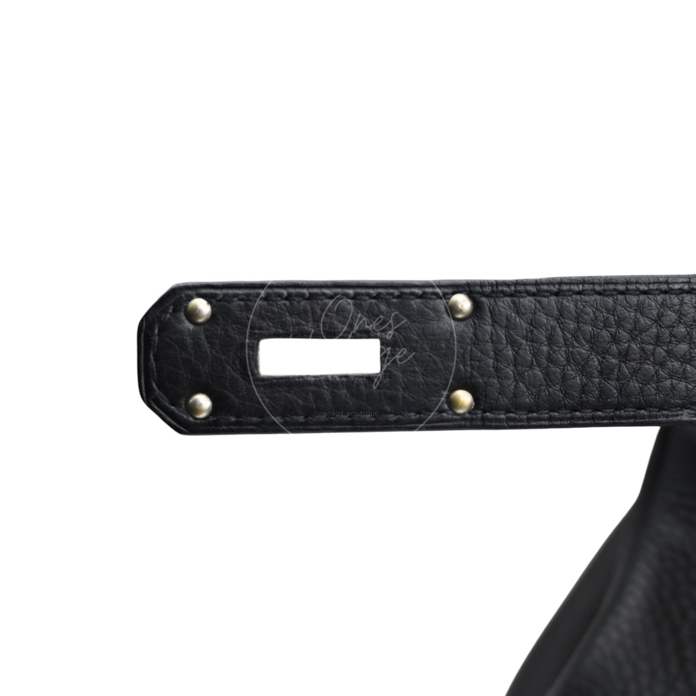 Hermes Birkin Shoulder PHW Black Square J