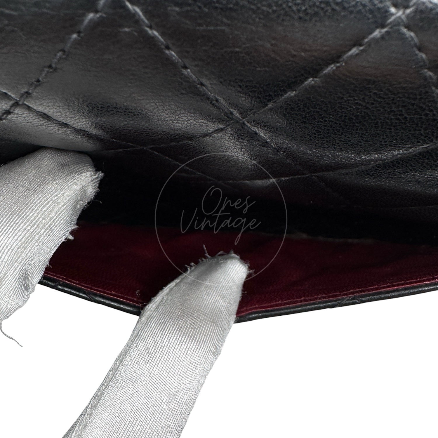 Chanel 2.55 Lambskin Double Flap Bag GHW Black
