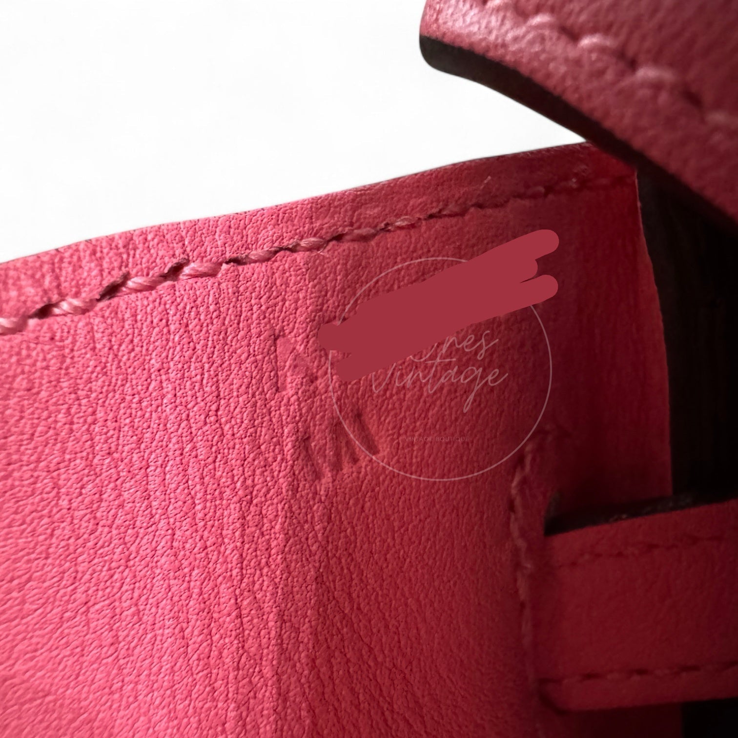 Hermes Birkin 25 PHW Rose Azalee Stamp A