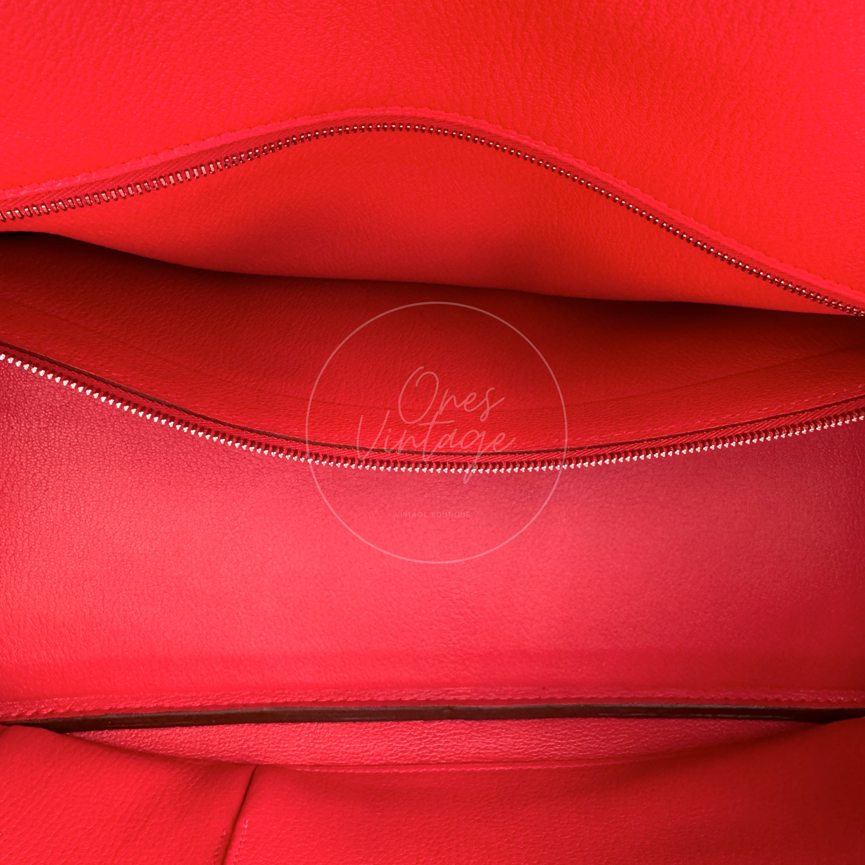 Hermes Shoulder Birkin PHW Red Square N