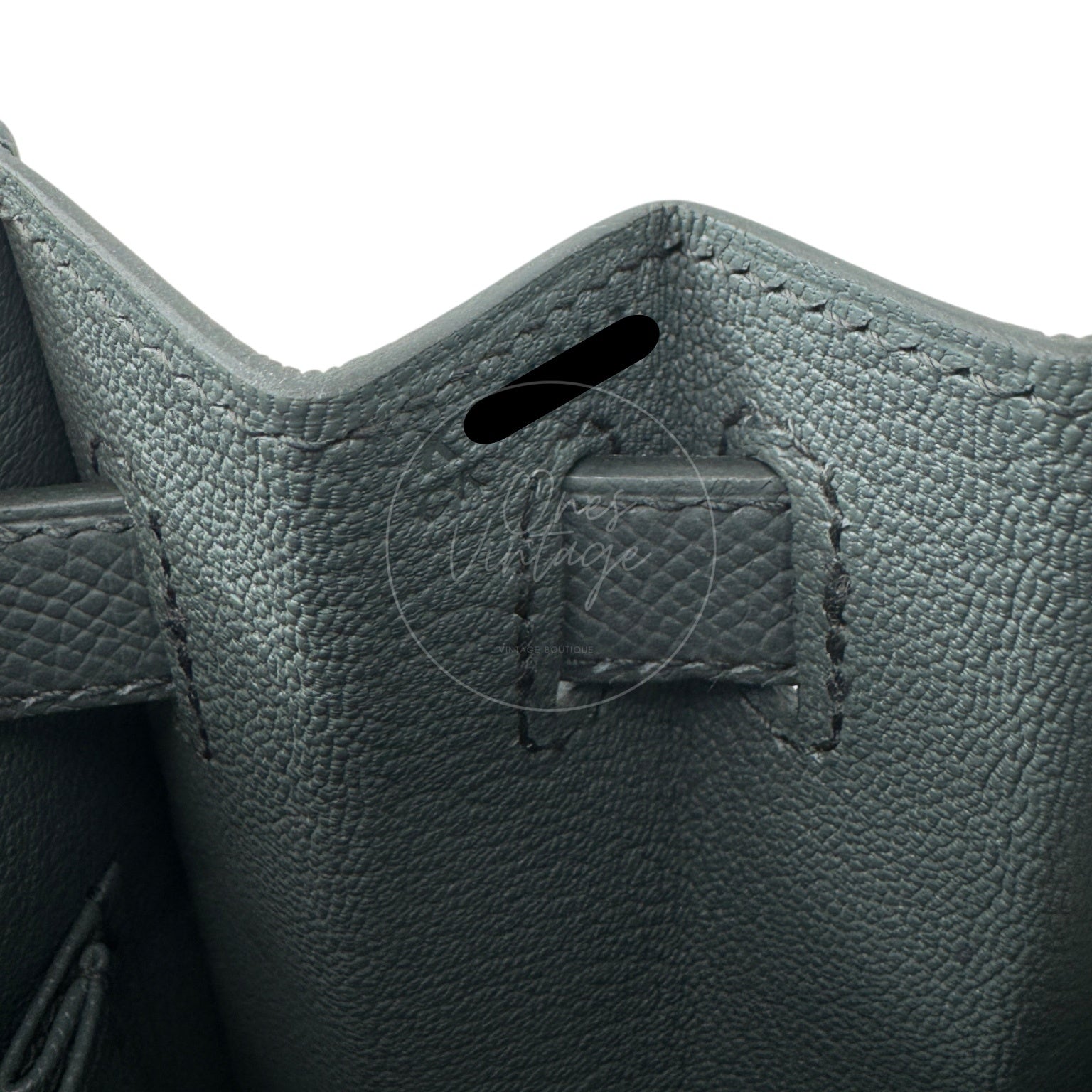 Hermes Kelly Sellier Epsom 28 GHW Vert Amande Stamp K