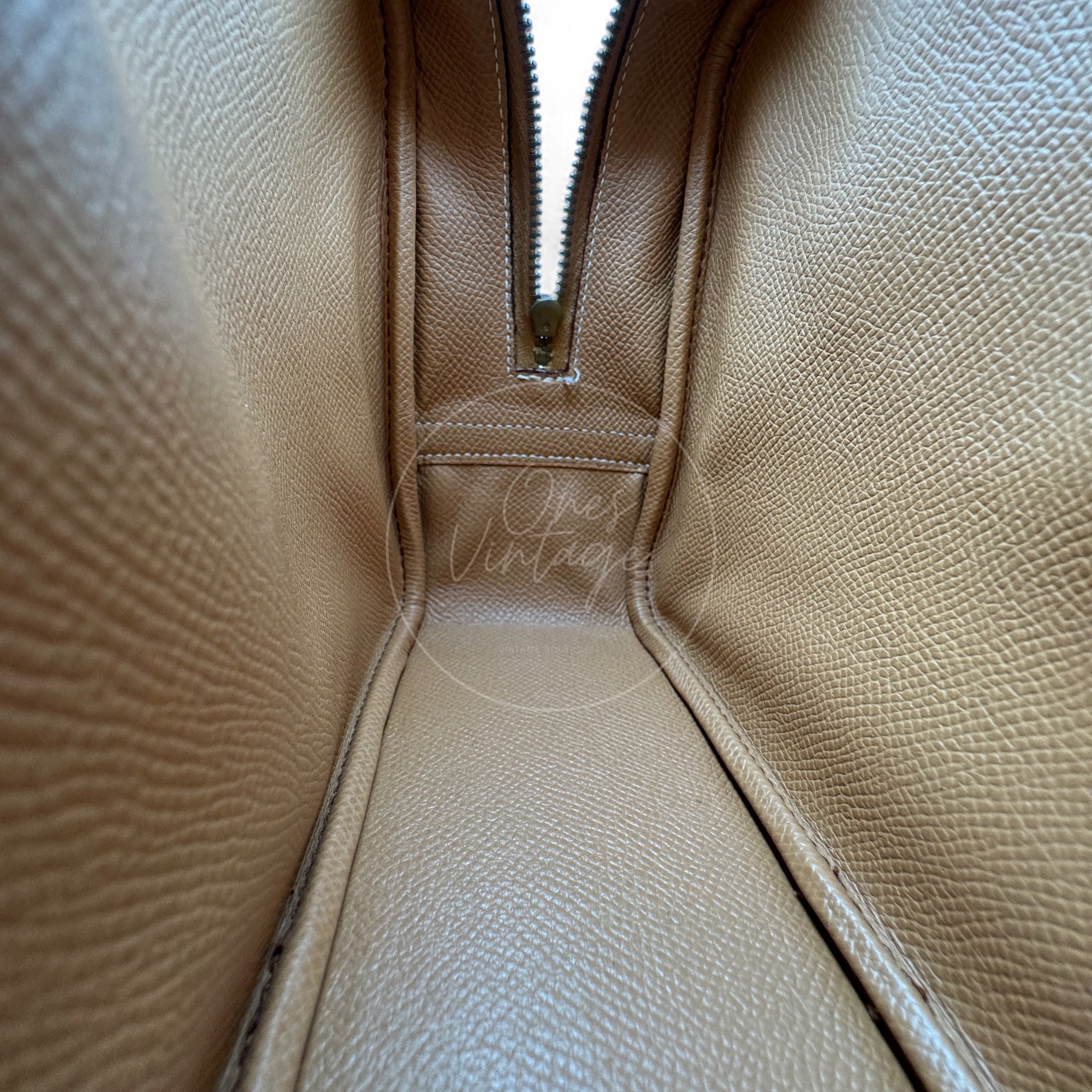 Hermes Mini Plume Epsom GHW Natural Circle W