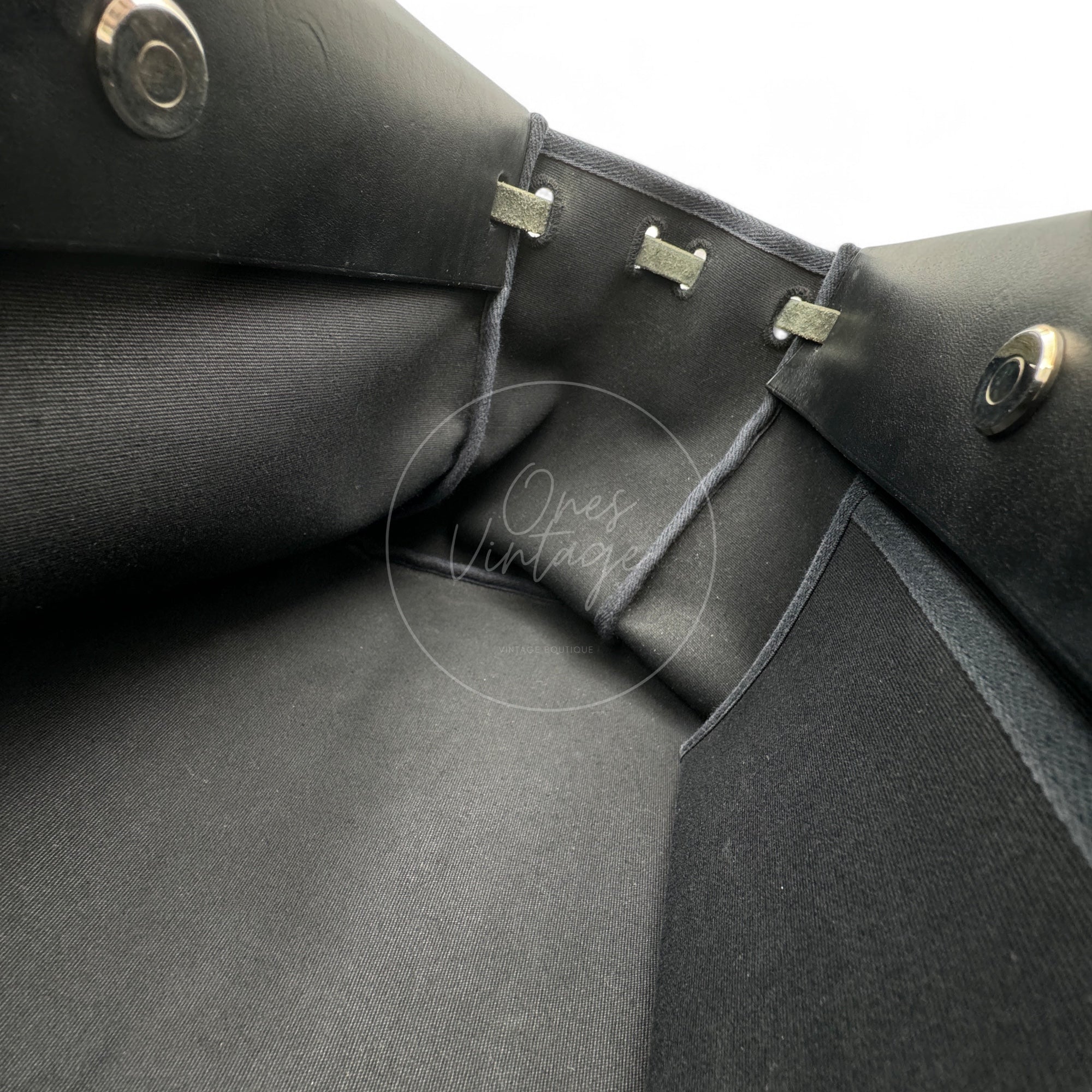 Hermes Herbag Cabas GM Swift Canvas PHW Black Square C