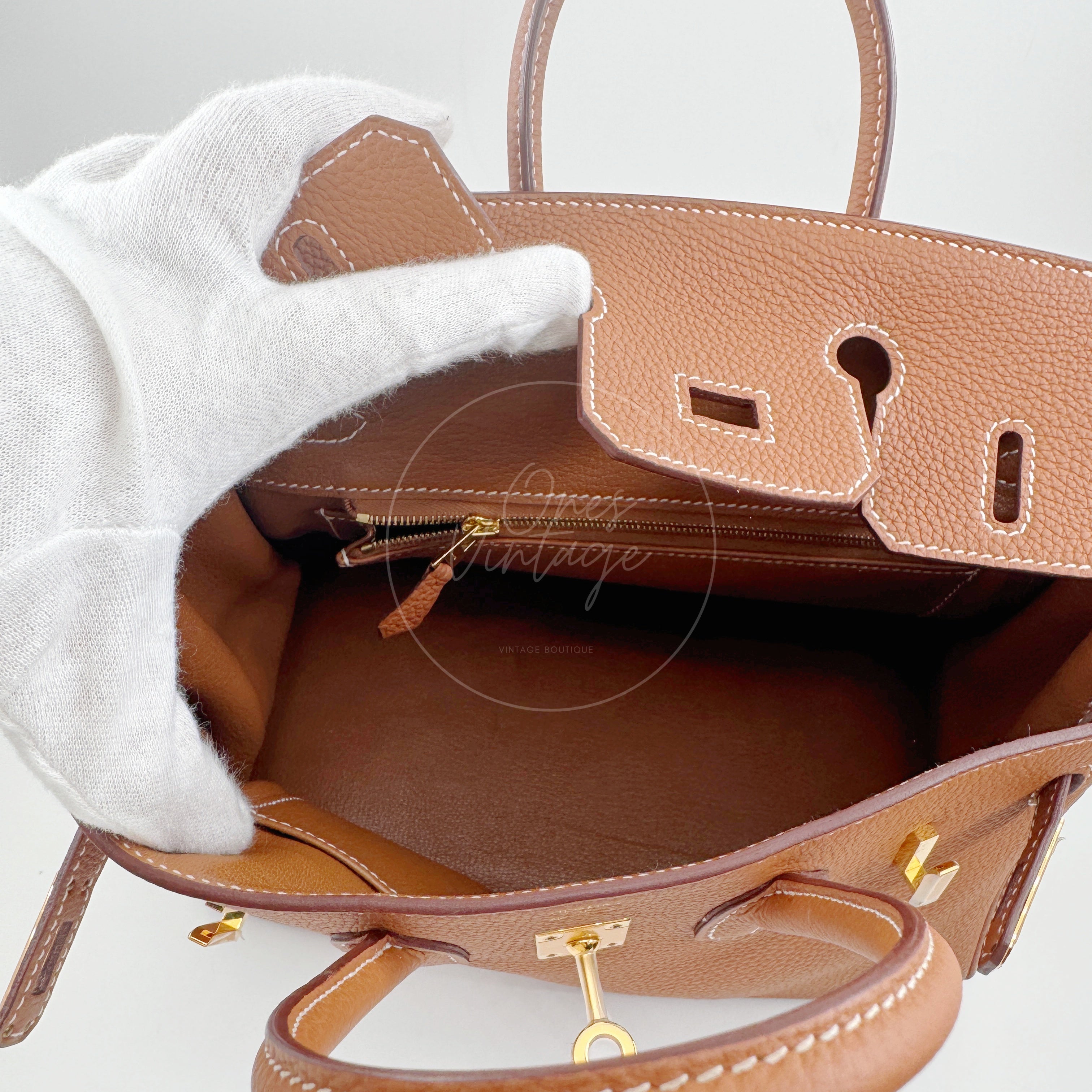 Hermes Birkin 25 Togo GHW Gold Stamp Z