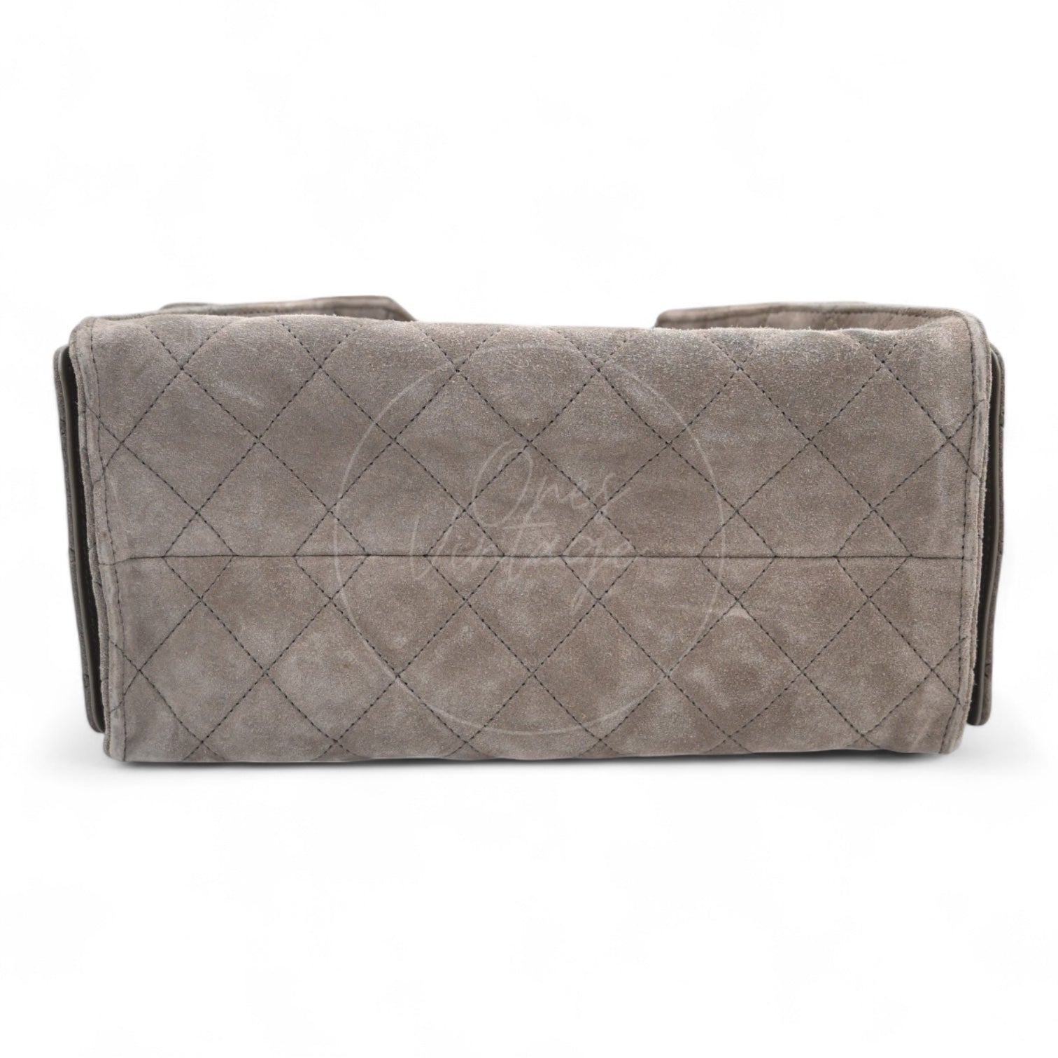Chanel Small 25 Bag Suede GHW Grey Series CJ