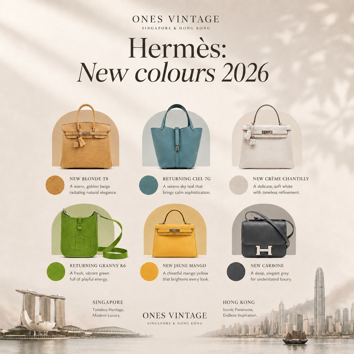 Hermès New Colours 2026: 6 Shades Every Collector Should Know
