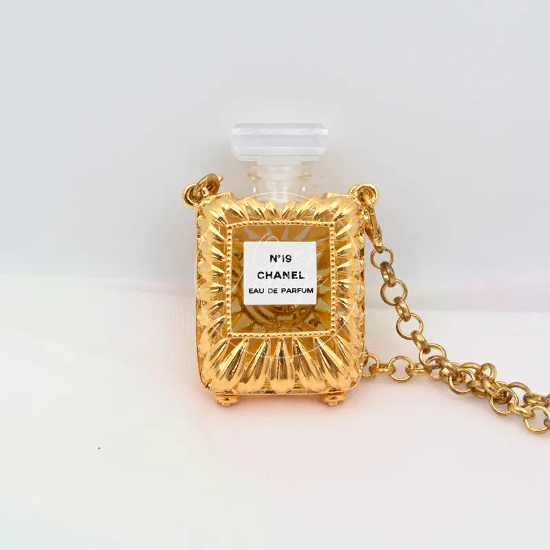 [Pre-Owned] Chanel Vintage N19 Perfume Bottle Necklace