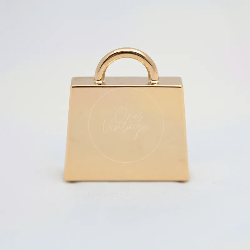 [Brand New] Hermes Kelly Charm (Red & Gold)