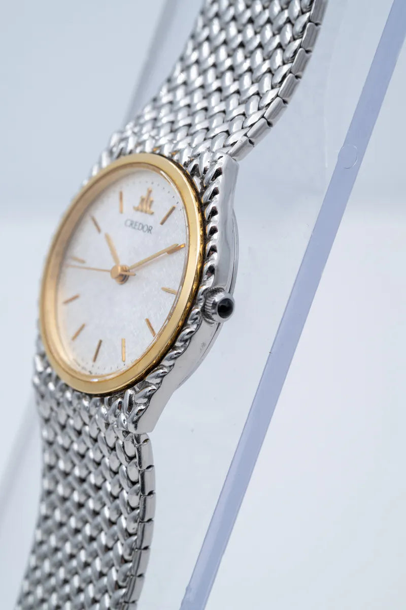 [Pre-owned] Credor 18K Gold Bezel Ladies Watch