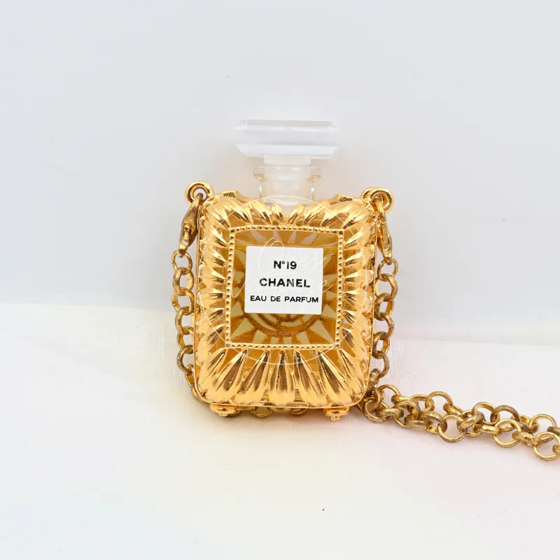 [Pre-Owned] Chanel Vintage N19 Perfume Bottle Necklace