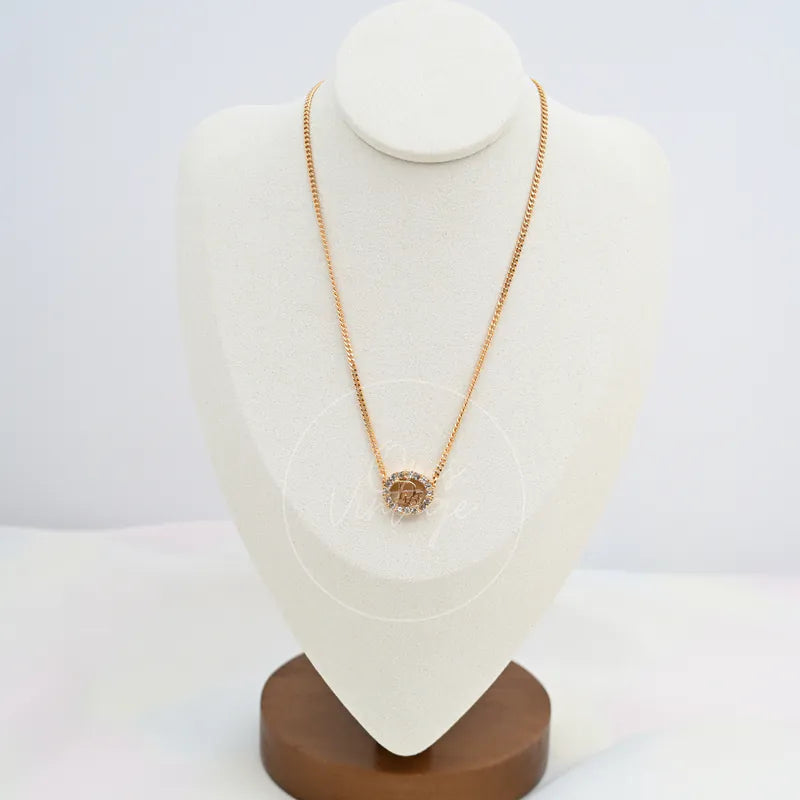 [Pre-owned] Dior Vintage Rhinestone Necklace