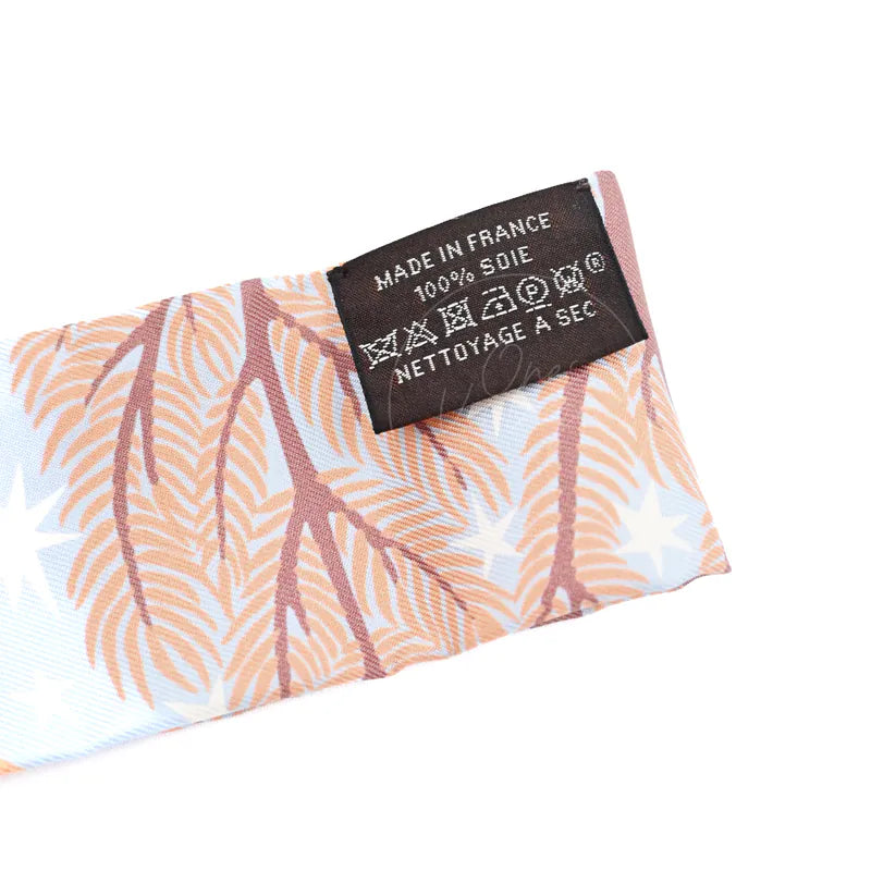 [Brand New]Hermes Sous le Charme d'Orphee Ciel Beige Rose Vermillon Twilly