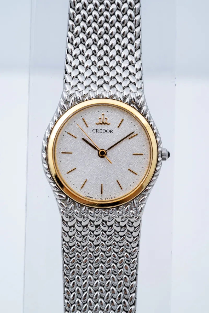 [Pre-owned] Credor 18K Gold Bezel Ladies Watch